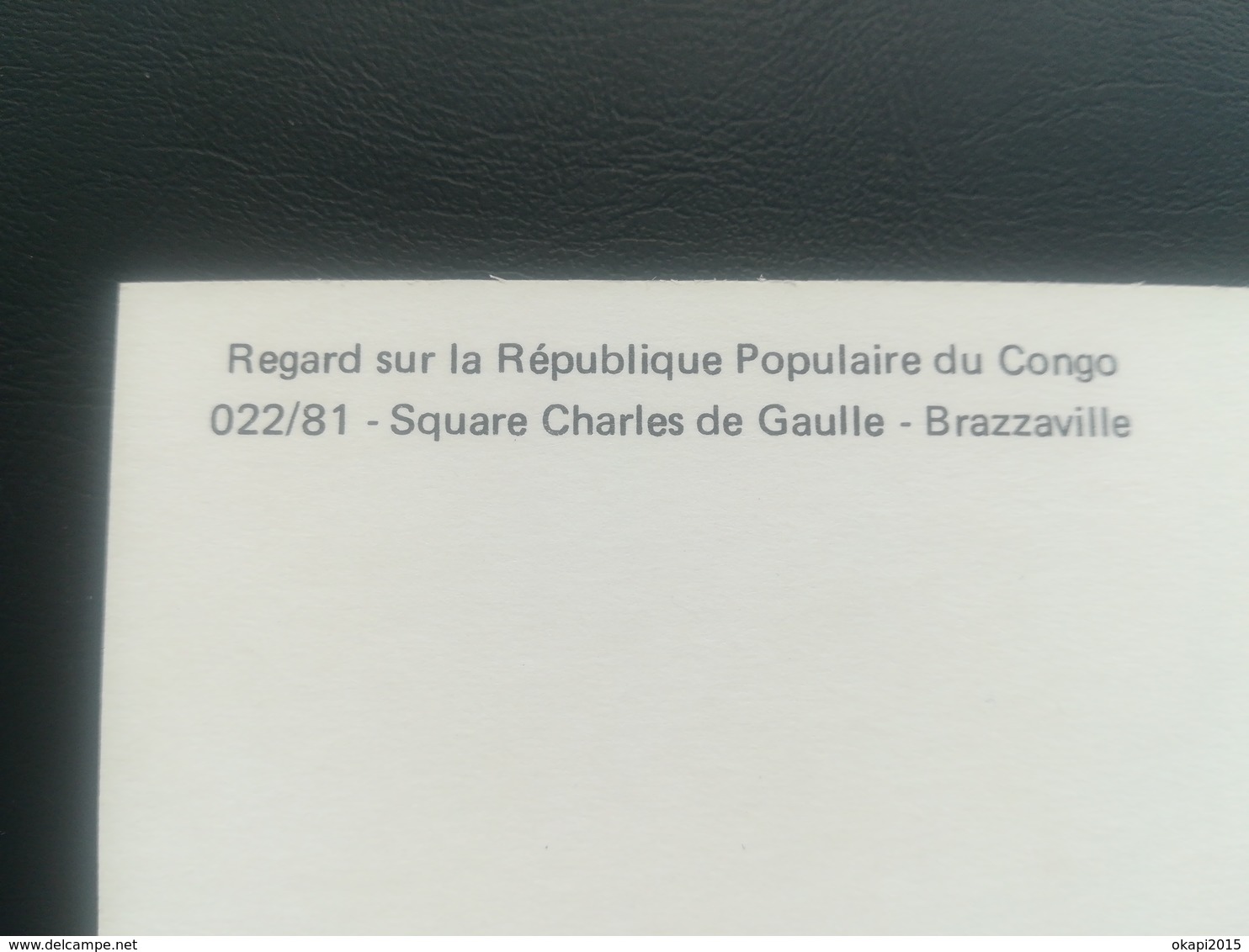 SQUARE CHARLES DE GAULLE À BRAZZAVILLE RÉPUBLIQUE POPULAIRE DU CONGO + ASSEMBLÉE 2 CARTES POSTALES ANNÉE 1984 - Brazzaville