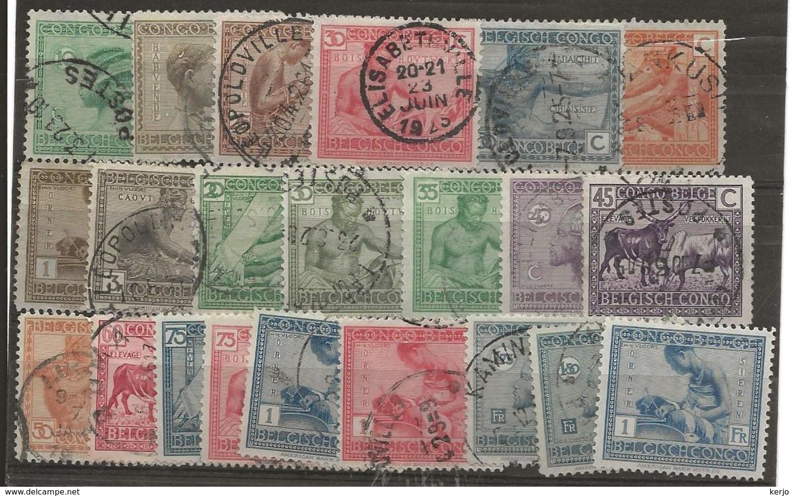 Belgisch Congo Gestempeld 1923... - Used Stamps