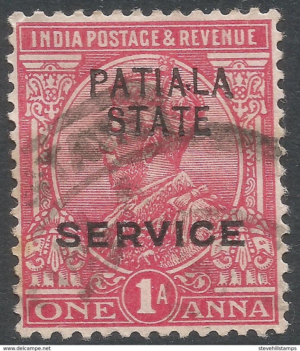 Patiala State(India). 1913-26 KGV. Official. 1a Used. SG O37 - Patiala