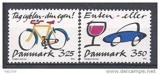 Danemark 1990 Série Neuve**  N° 994/995 Prévention Routière - Nuovi