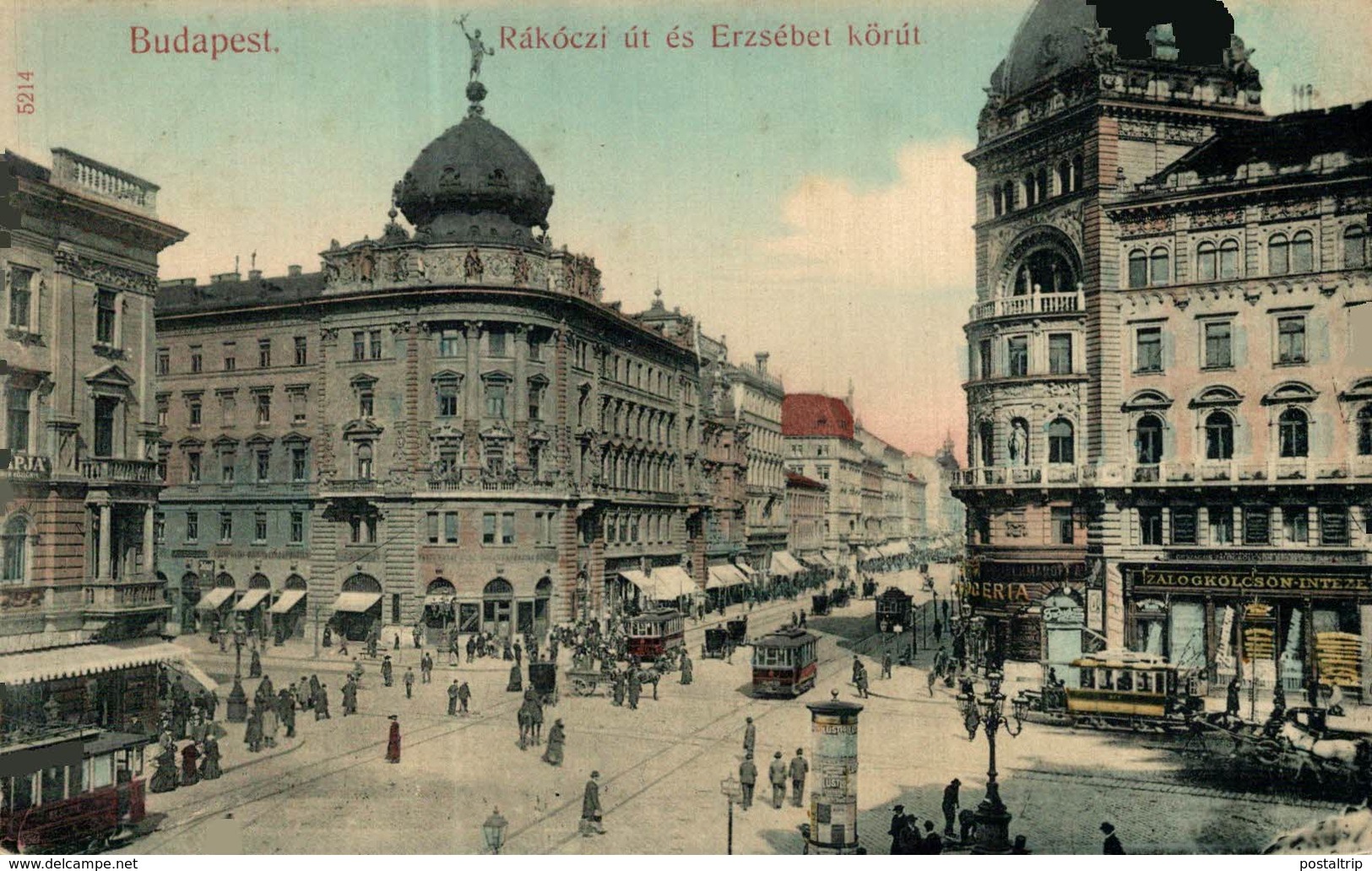 Budapest. Rakoczi Ut Es Erzsebet Korut. Hungria - Hungary