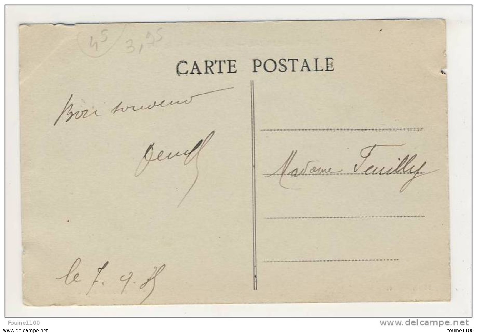 Carte D' Aschères Le Marché La Mairie Et Le Square   ( Recto Verso ) - Autres & Non Classés