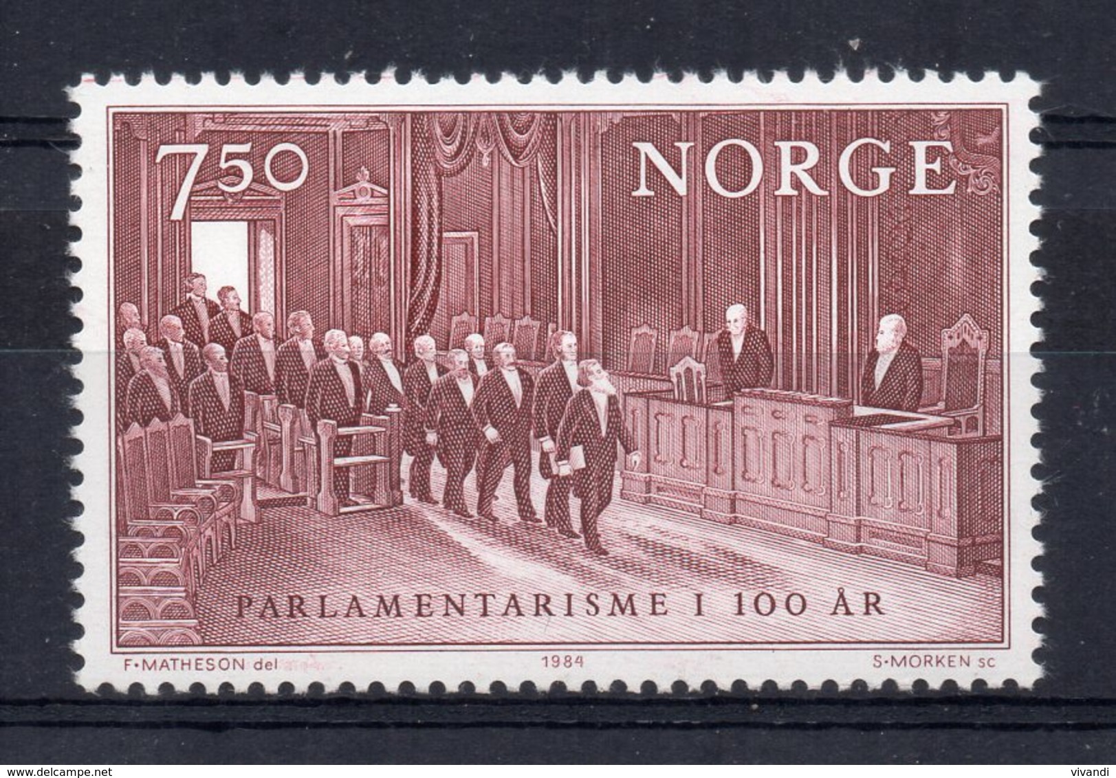 Norway - 1984 - Norwegian Parliament Centenary - MNH - Nuovi