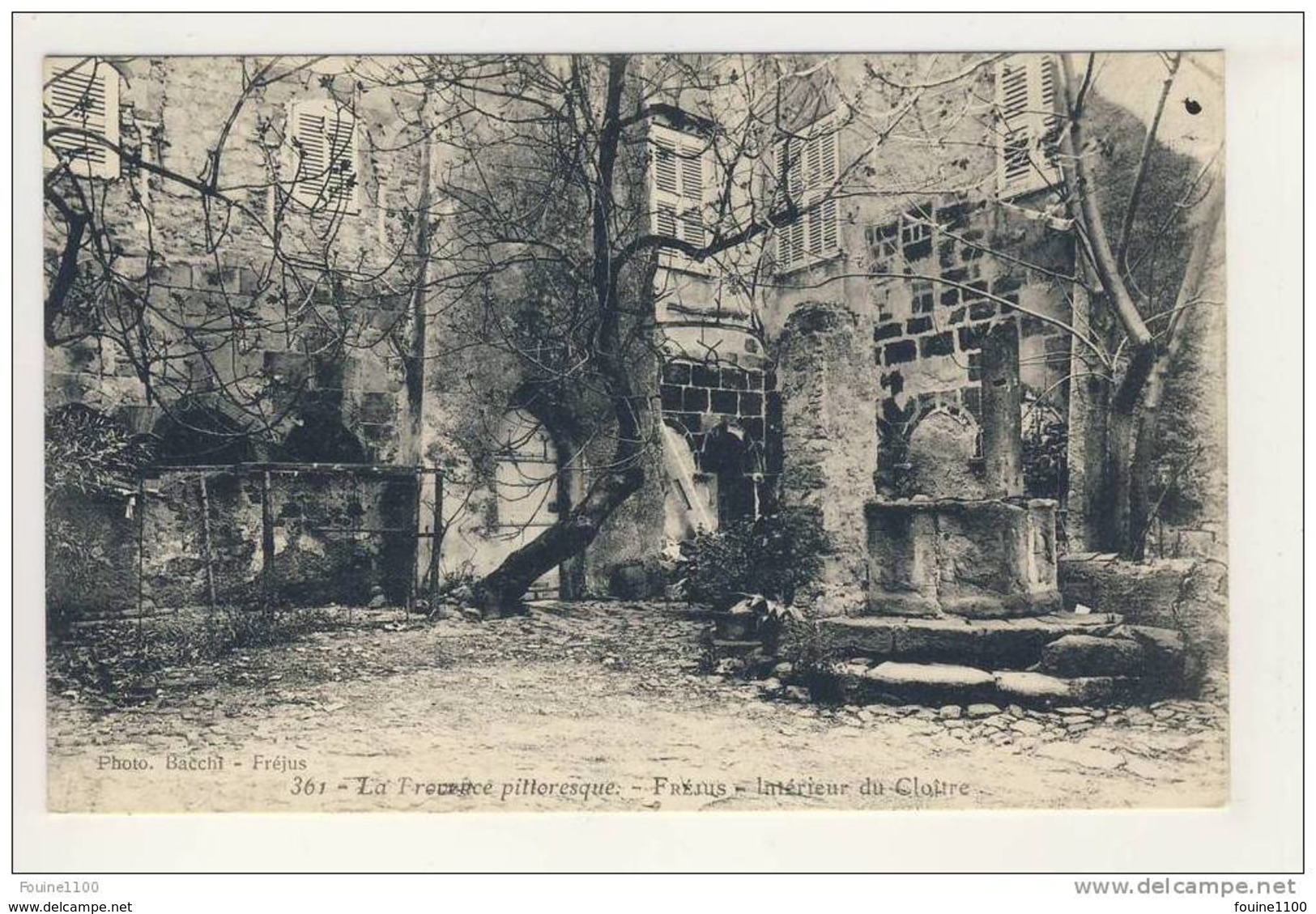 ## PEU COURANTE  ## Carte De  Fréjus Intérieur Du Cloître ( La Provence Pittoresque ) ( Recto Verso ) - Frejus