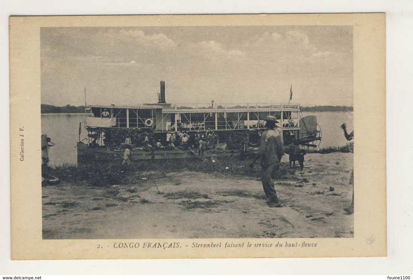 C.P.A   Du Congo Français  Sternnbeel ( Sternnheel ) Faisant Le Service Du Haut Fleuve ( Bateau )  ( Recto Verso ) - Congo Français