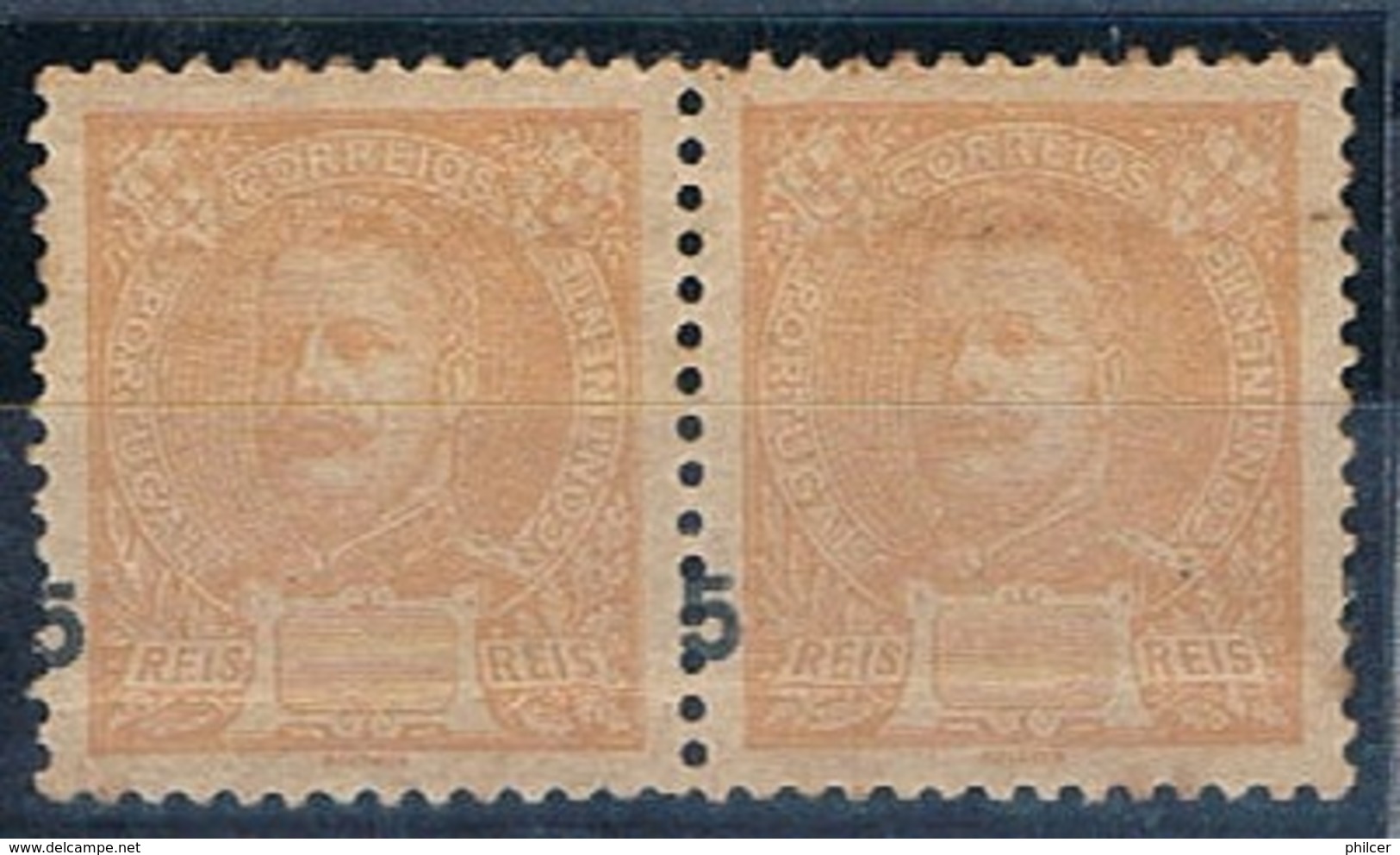 Portugal, 1895/6, # 127, ERRO, MH - Unused Stamps