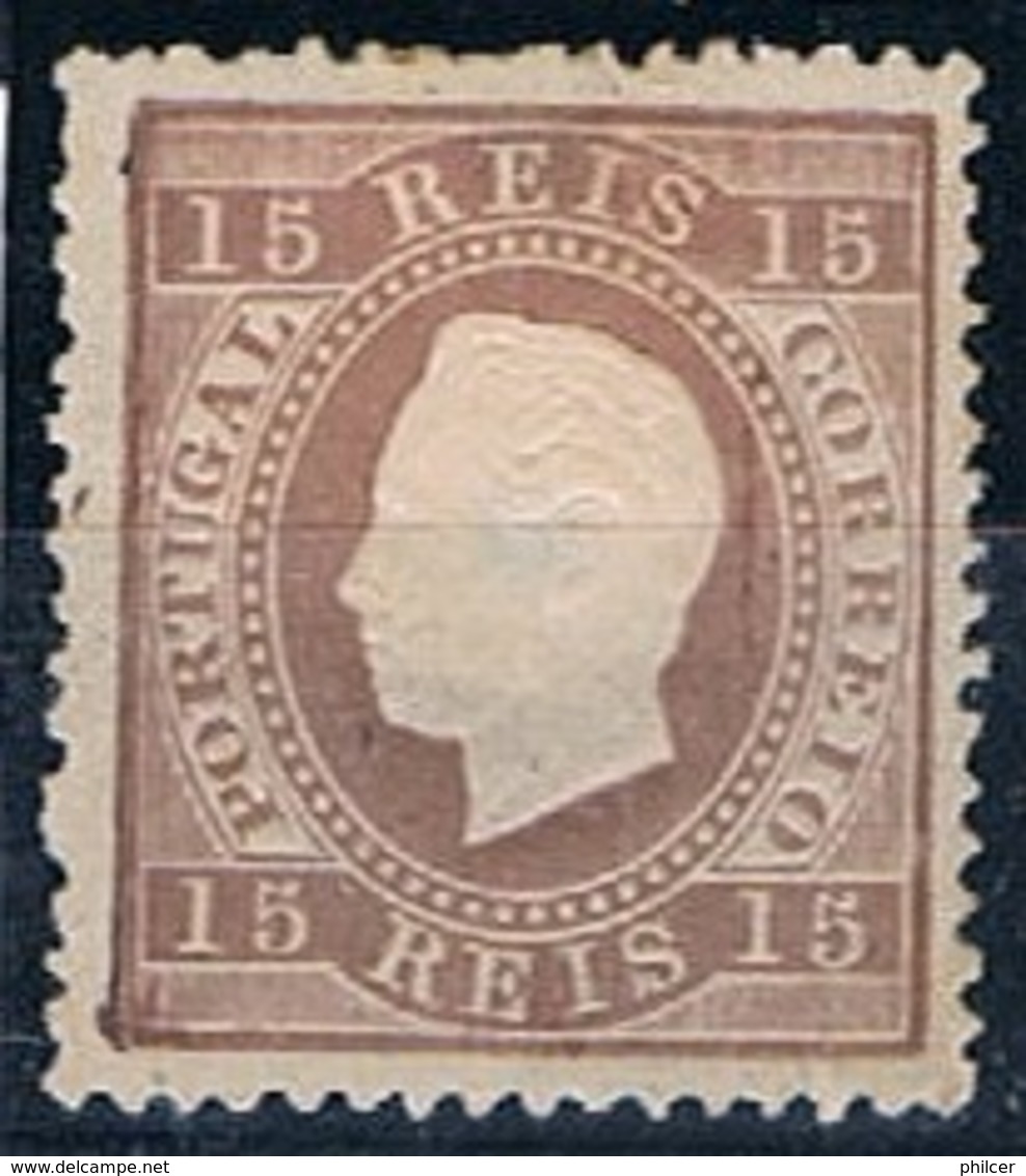Portugal, 1870/6, # 38d Dent 13 1/2, MH - Ongebruikt