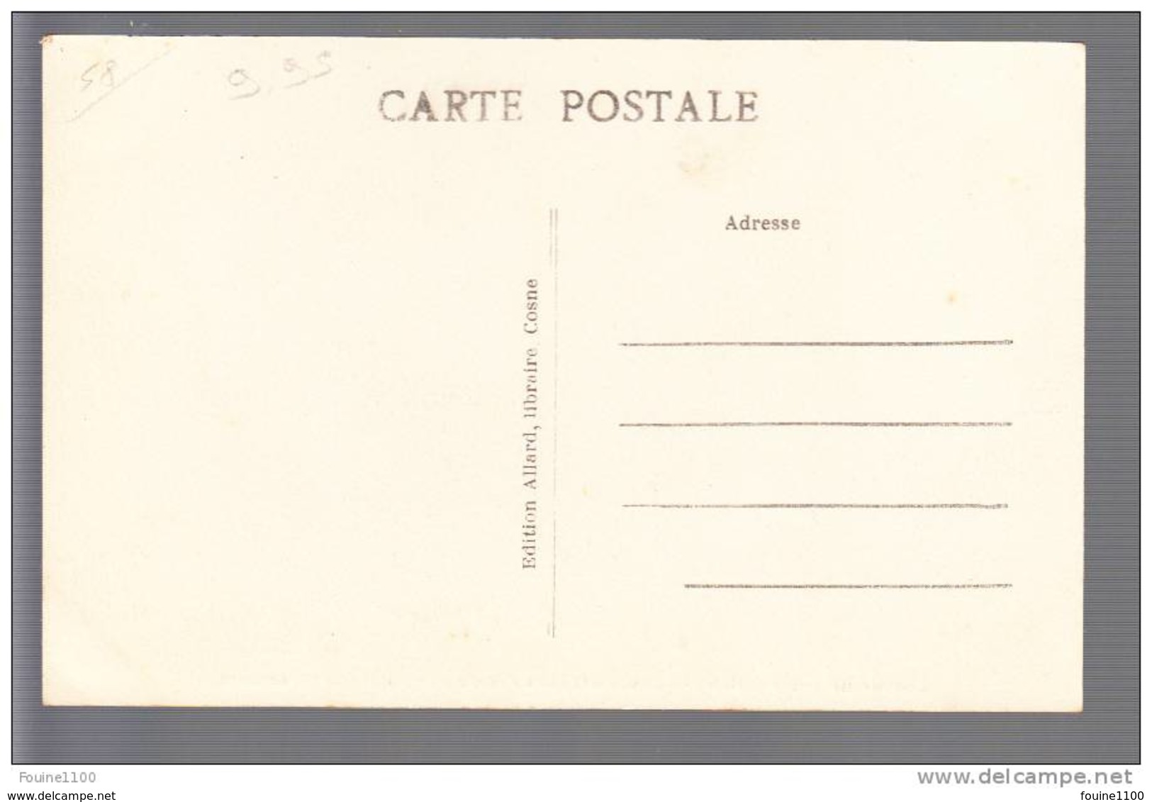 Carte  De Cosne  L' école Des Filles Paul Doumer ( Architecte Boussard ) ( Recto Verso ) - Cosne Cours Sur Loire