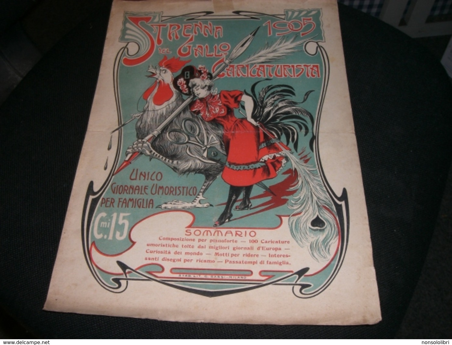 SPARTITO STRENNA DEL GALLO CARICATURISTA 1905 - Partitions Musicales Anciennes