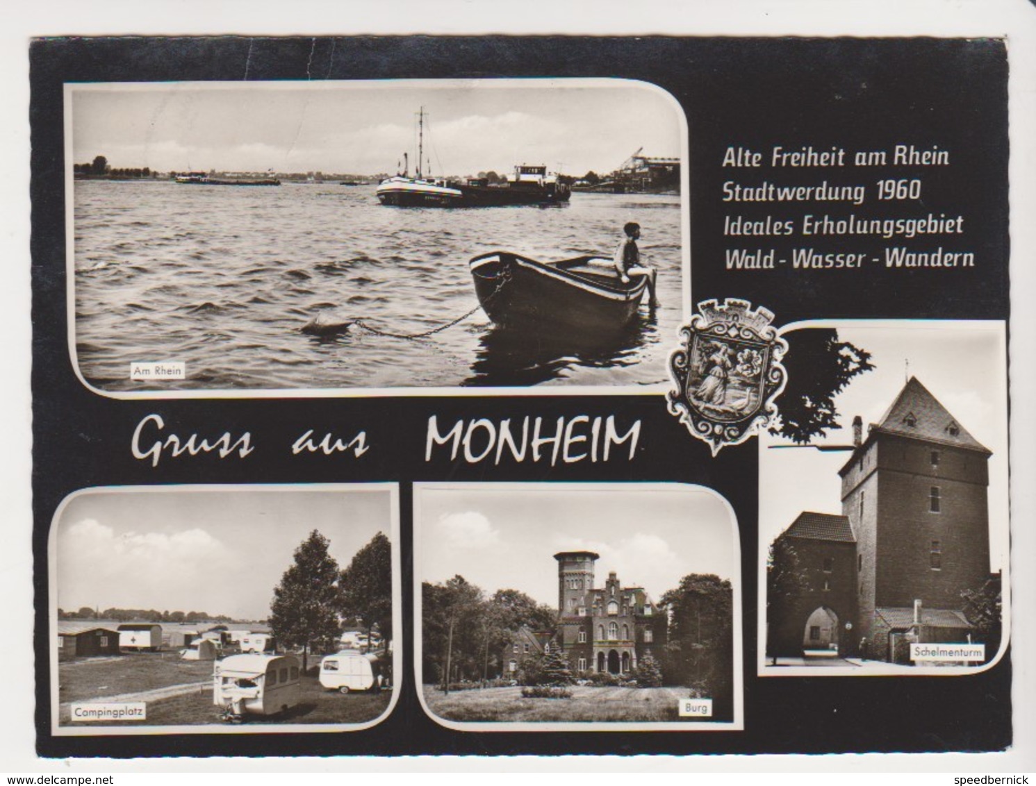 27246 Germany Gruss Aus Monheim Am Rheinstadtwerdung 1960 Campingplatz-ed 4019 Lemmerz - Monheim