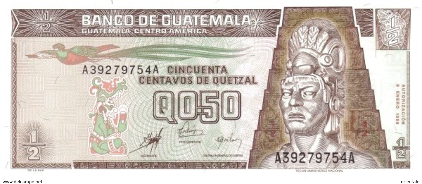 GUATEMALA  P. 98 1/2 Q 1998 UNC - Guatemala