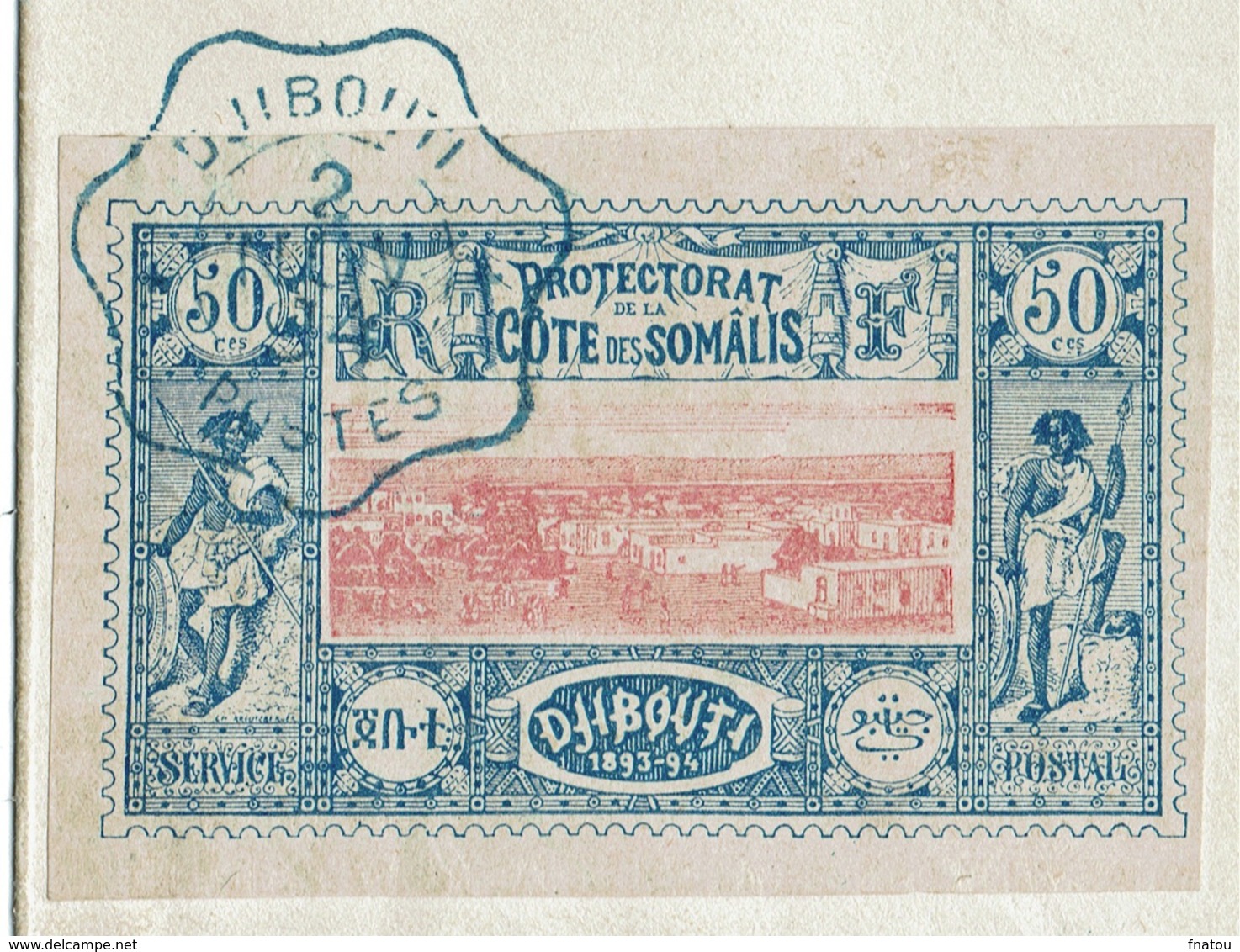 French Somali Coast, Awesome registered cover to Germany (Stadthagen), 1894, 13 stamps!!!