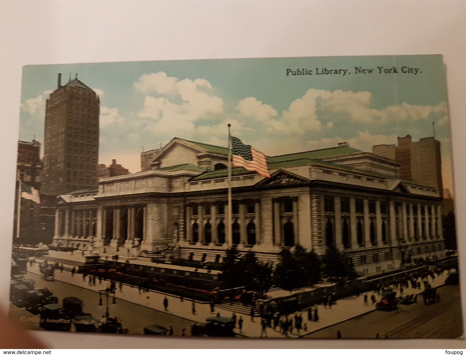 CPA NEW YORK PUBLIC LIBRARY - Educazione, Scuole E Università