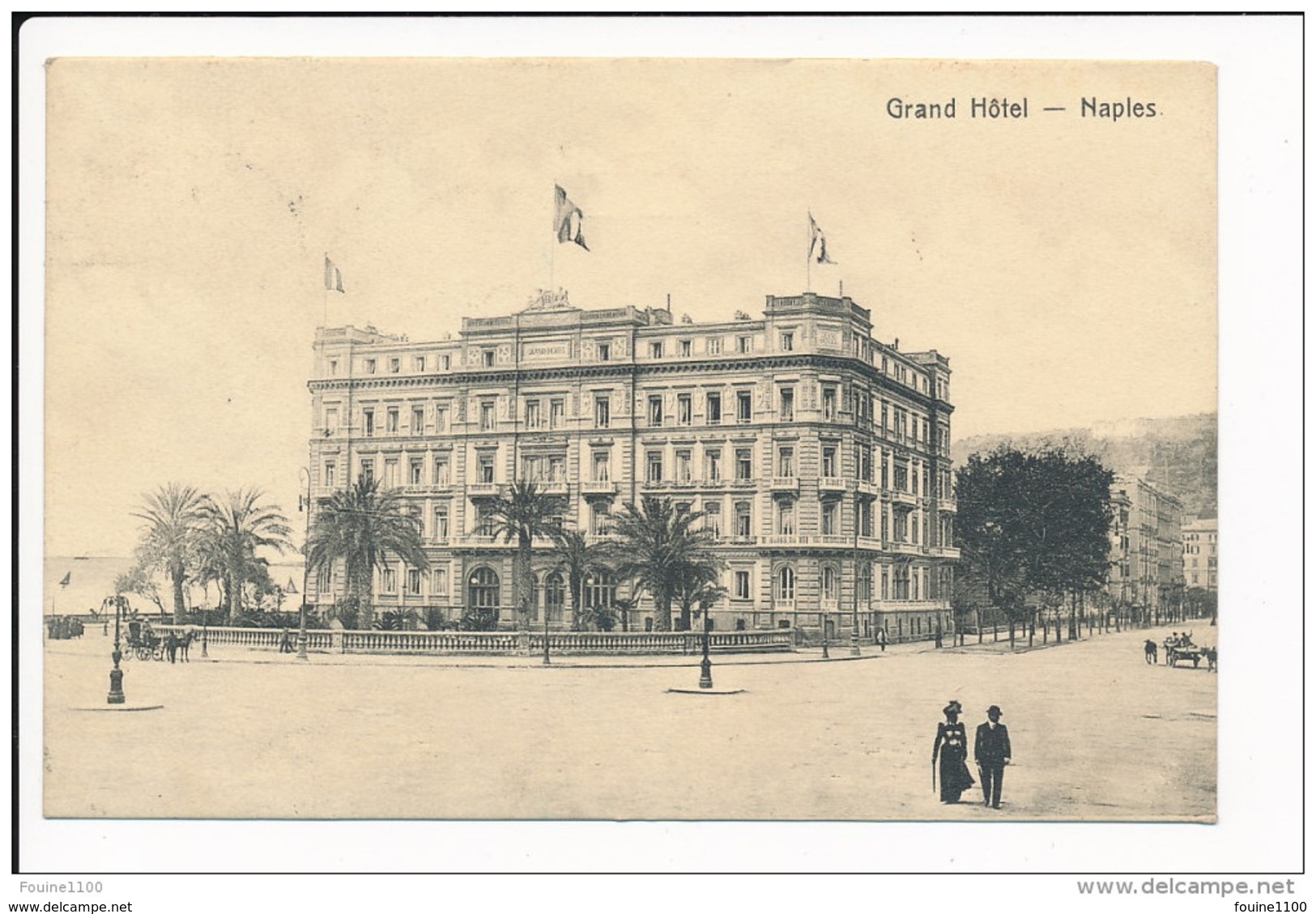 Carte De NAPLES NAPOLI  Grand Hôtel ( Recto Verso ) - Napoli