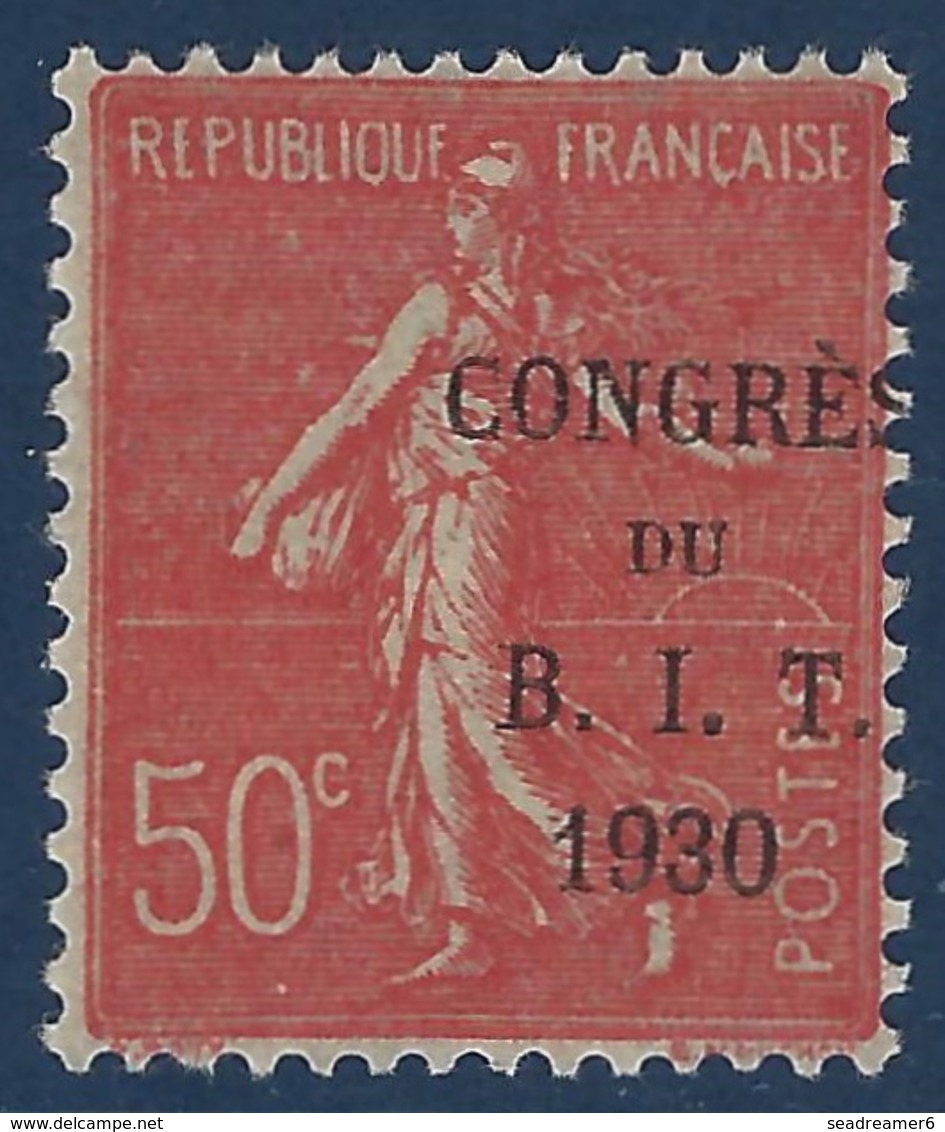 France Congrès Du BIT N°264** Variété Surcharge Déplaçée , Tres Rare Sur Ce Timbre RRR Signé Calves & Baudot - Neufs