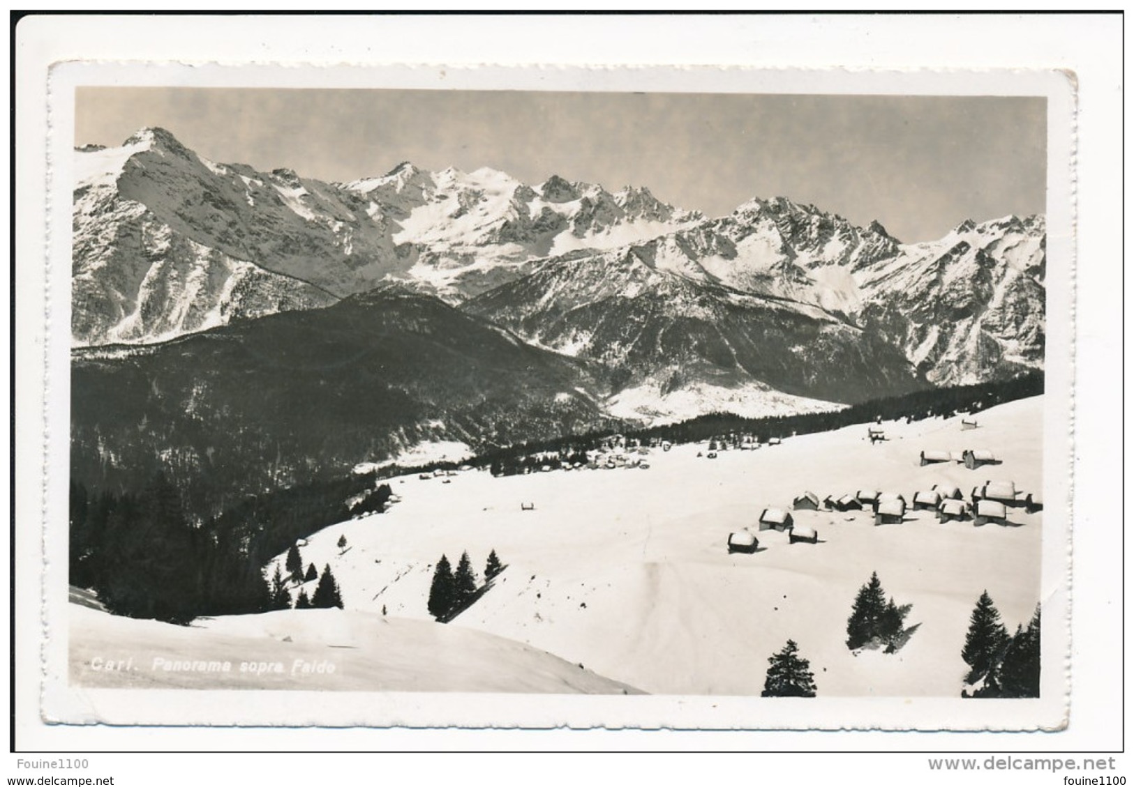 Carte De Cari Panorama Sopra Faido ( Format C.P.A )  ( Recto Verso ) - Altri & Non Classificati