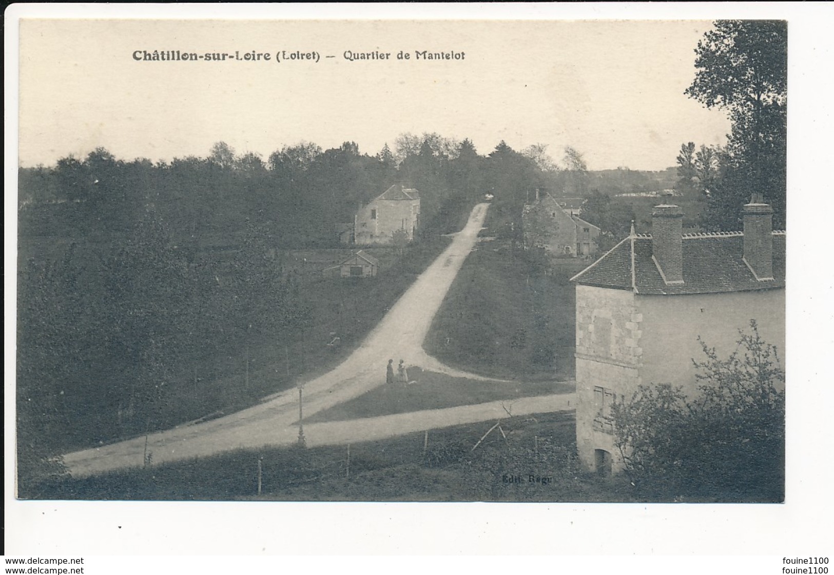 Carte De CHATILLON SUR LOIRE Quartier Mantelot   ( Recto Verso ) - Chatillon Sur Loire