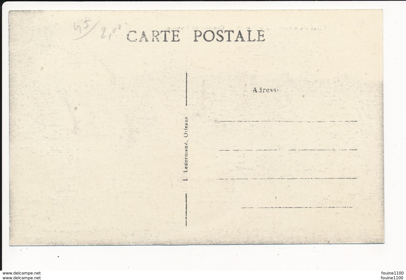 Carte De CHATILLON SUR LOIRE Quartier Mantelot   ( Recto Verso ) - Chatillon Sur Loire