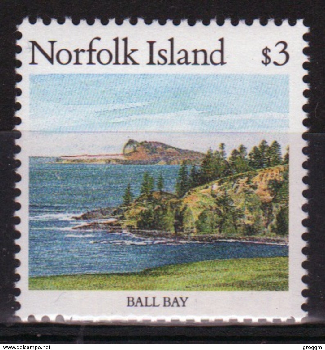 Norfolk Island Single $3 Definitive Stamp From The 1987 Island Scenes. - Isla Norfolk