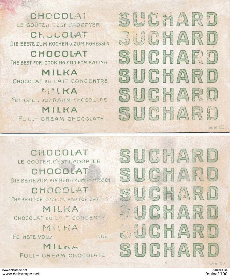 LOT / SERIE De 2 Chromos Du CHOCOLAT SUCHARD  ( Recto Verso ) - Suchard