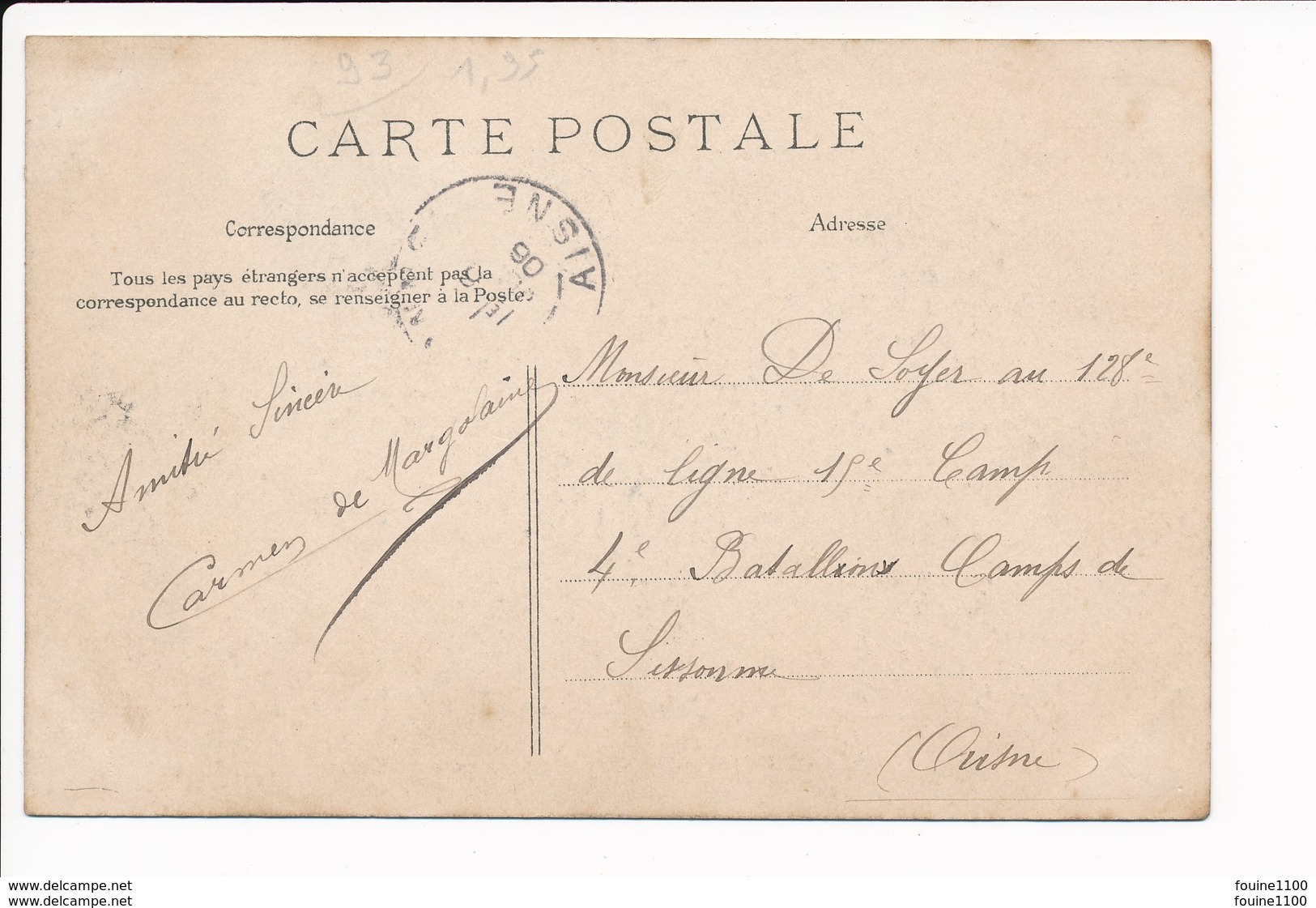 Carte D' AUBERVILLIERS  Grille En Fer Forgé ( Recto Verso ) - Aubervilliers