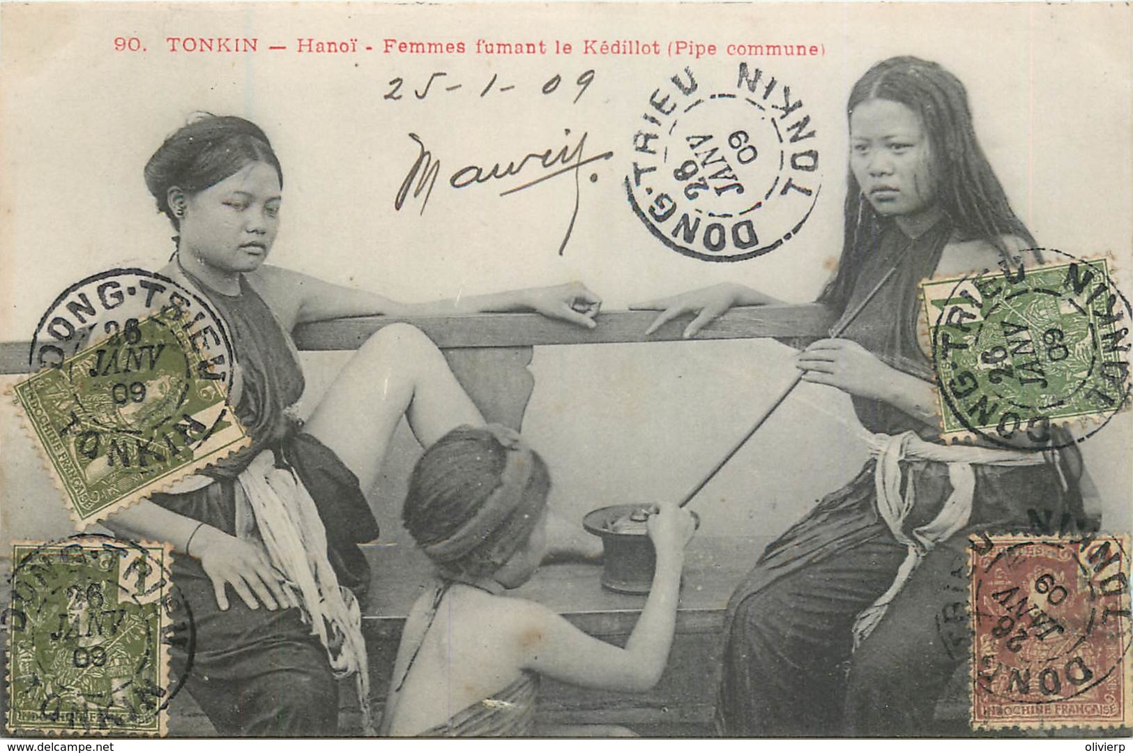 Viet-Nam - Cochinchine - Tonkin - Hanoï - Femmes Fumant Le Kédillot - Vietnam