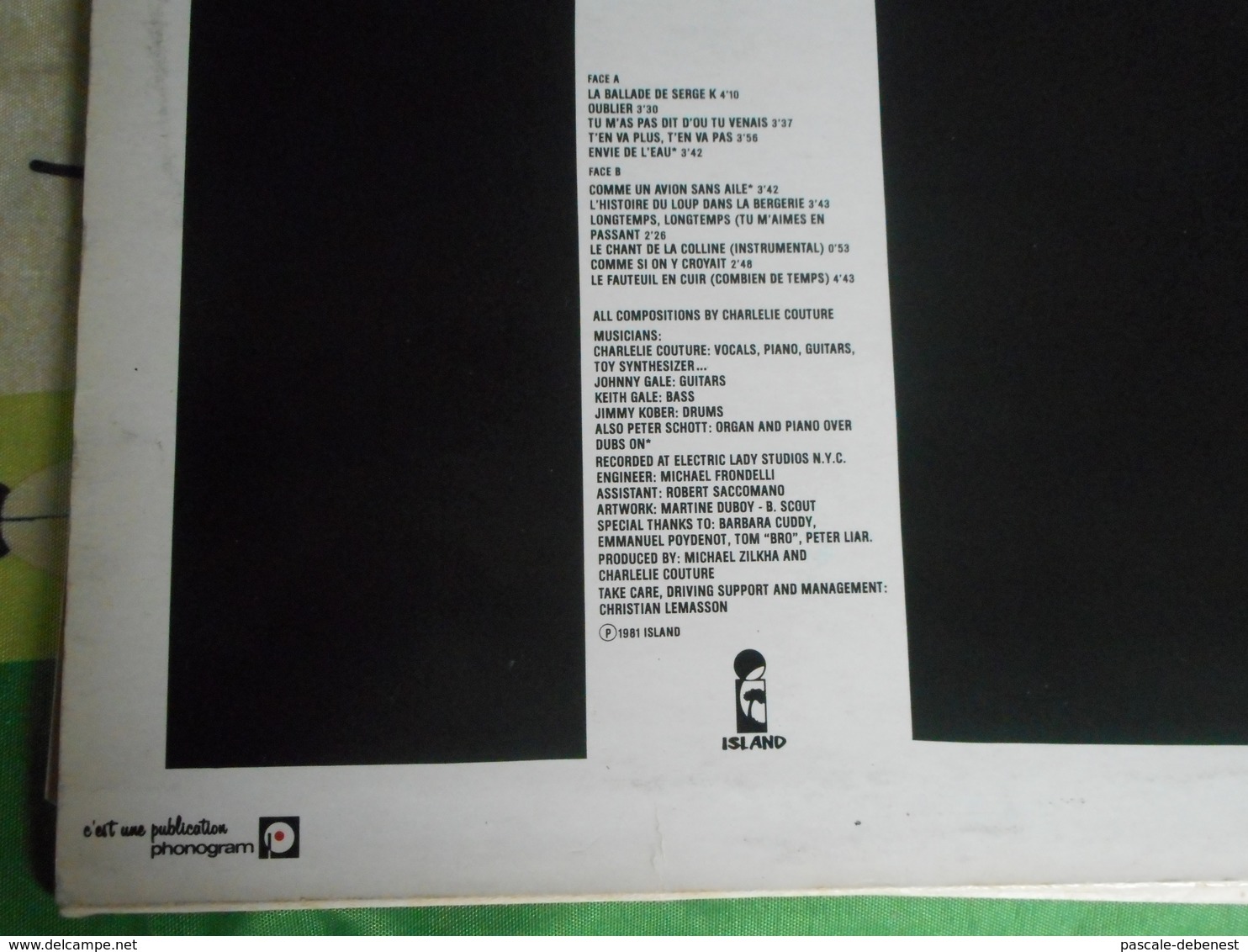 Disque Vinyl 33T Charlélie Couture "Poèmes Rock" - Autres - Musique Française
