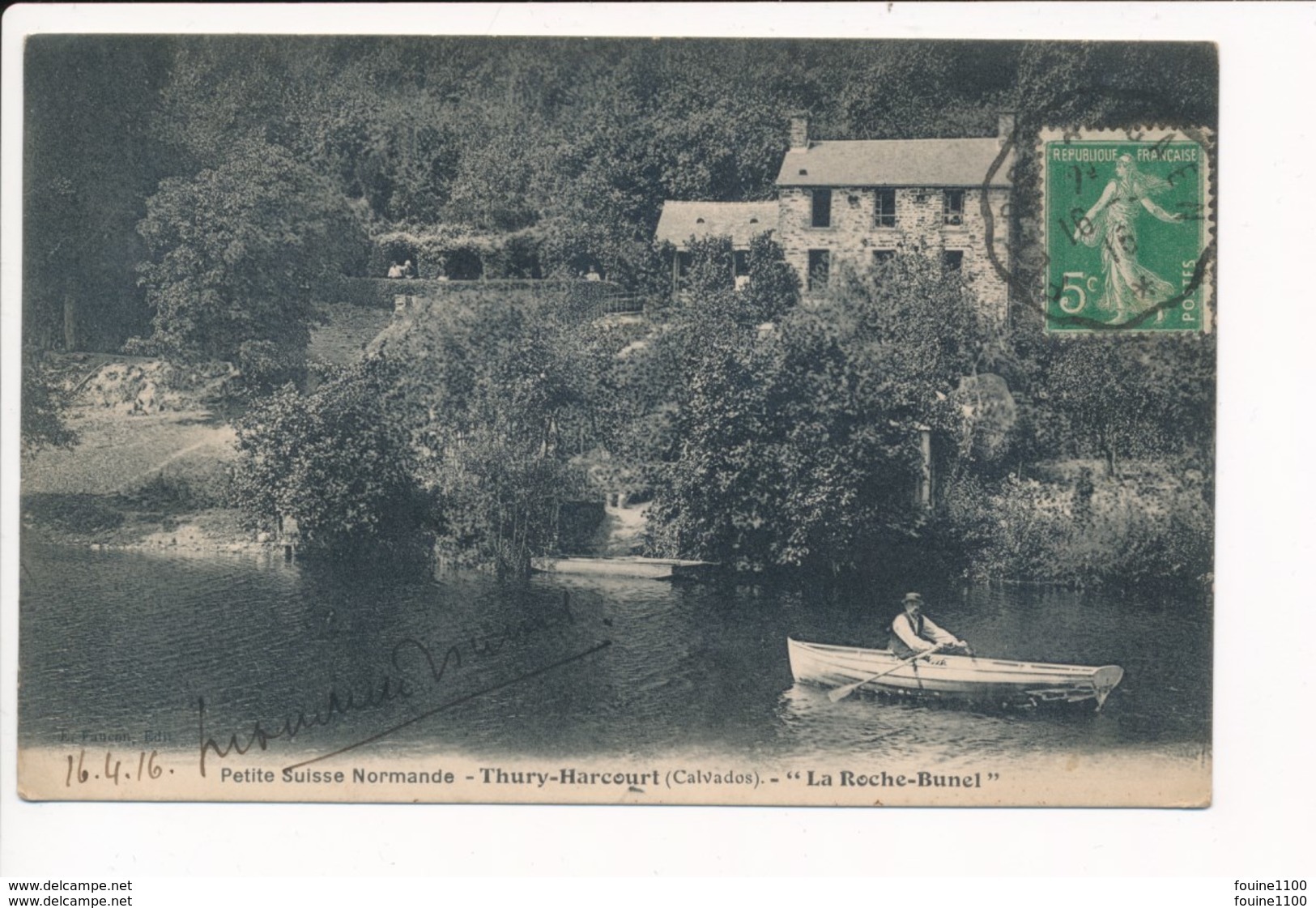 Carte  Petite Suisse Normande THURY HARCOURT La Roche Bunel  ( Recto Verso ) - Thury Harcourt