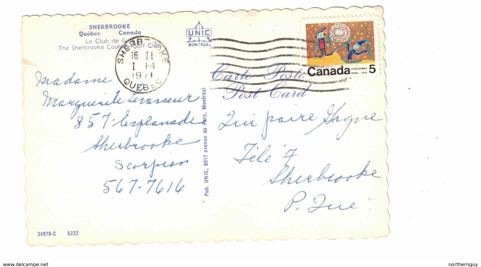 SHERBROOKE, Quebec, Canada, Sherbrooke Country Golf Club, 1971 Chrome Postcard - Sherbrooke