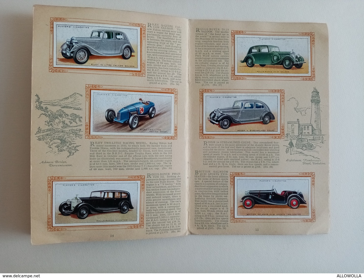 6018 "AN ALBUM OF MOTOR CARS-ISSUED BY JOHN PLAYER & SONS-BRANCH OF THE IMPERIAL TOBACCO COMPANY LIMITED""