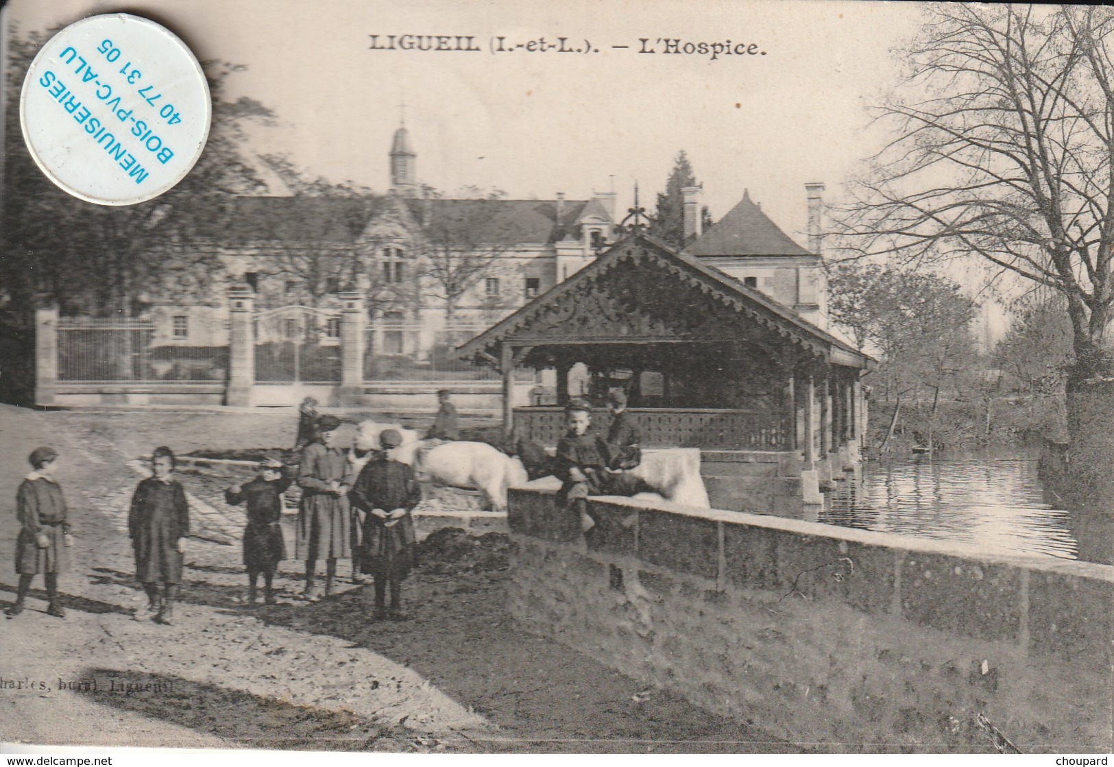 37 - Très Belle Carte Postale Ancienne De LIGUEIL  L'Hospice - Autres & Non Classés