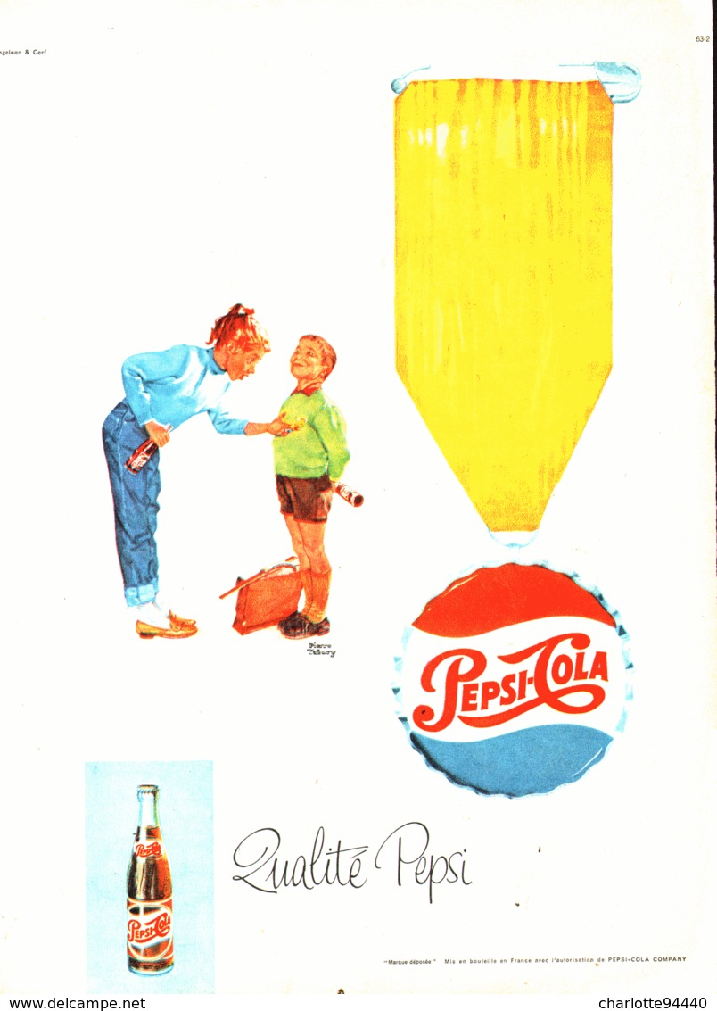 PUB   " PEPSI-COLA   "  1963 ( 4 ) - Advertising Posters