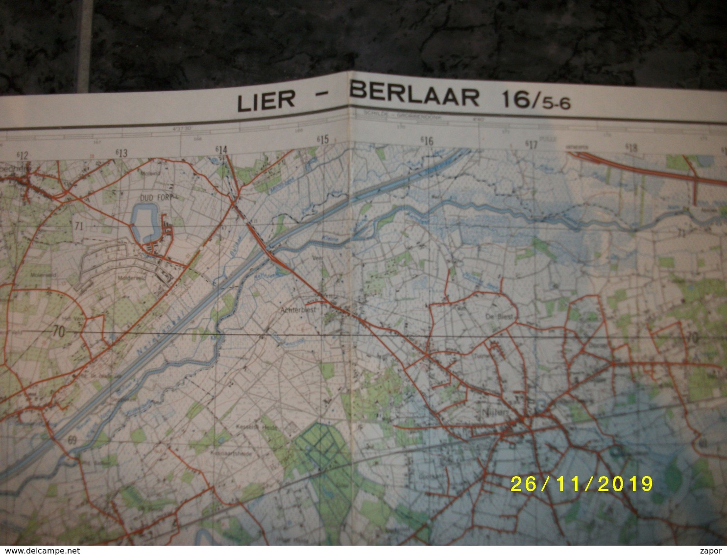 Topografische / Stafkaart Van Lier - Berlaar (Nijlen - Bouwel - Herenthout - Itegem - Bevel) - Cartes Topographiques