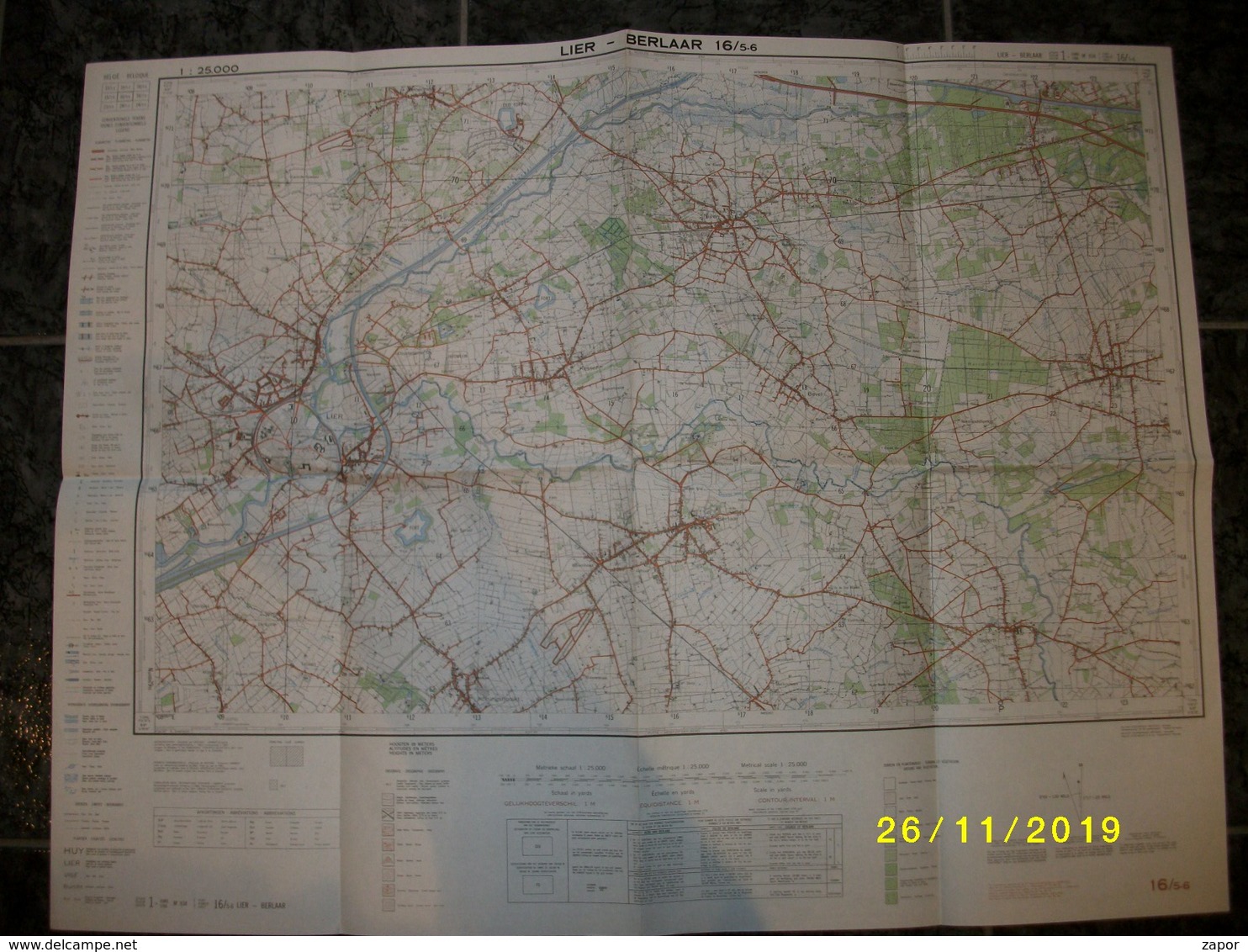 Topografische / Stafkaart Van Lier - Berlaar (Nijlen - Bouwel - Herenthout - Itegem - Bevel) - Cartes Topographiques