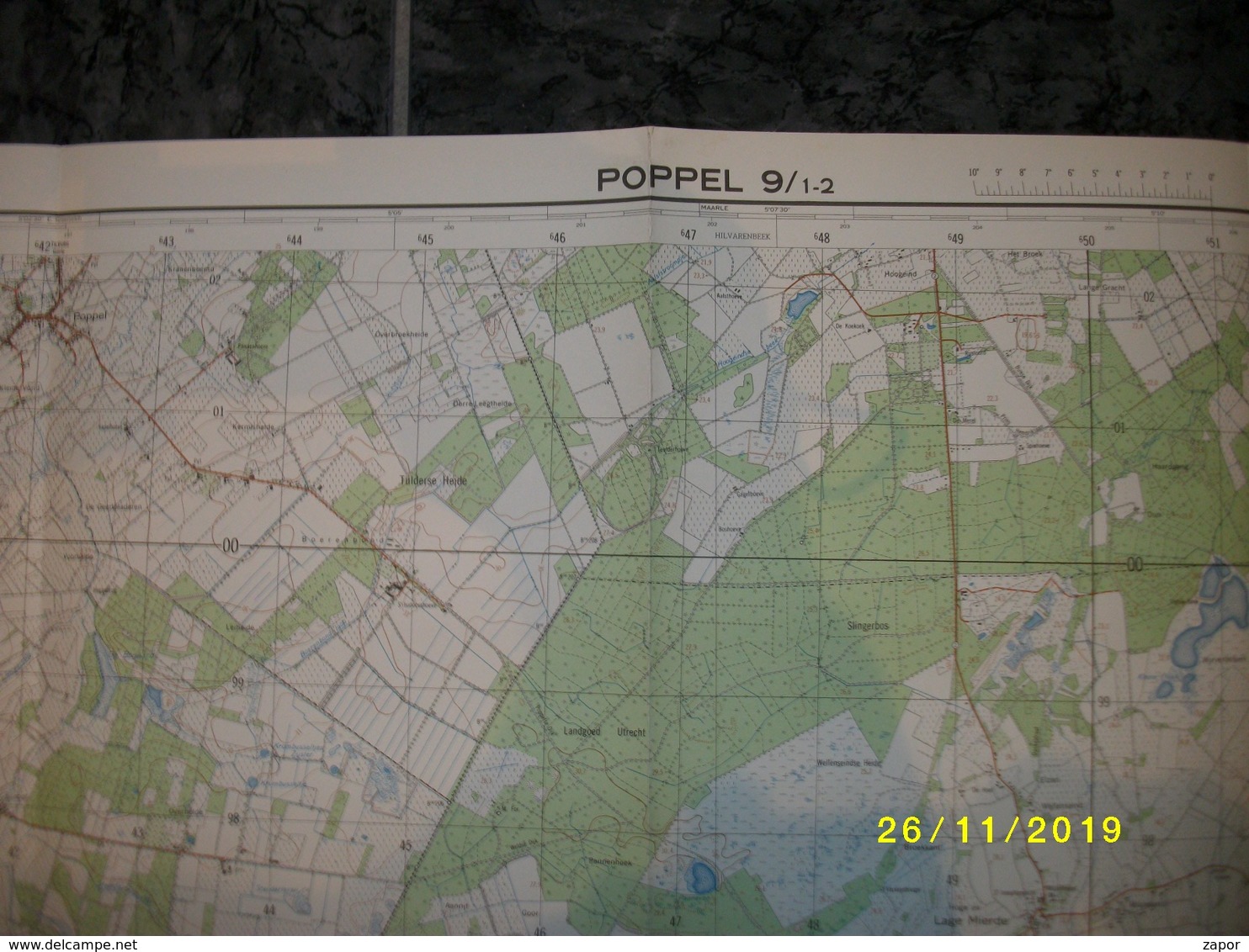 Topografische / Stafkaart Van Poppel (Netersel - Hoge Mierde - Bladel - Meer) - Cartes Topographiques