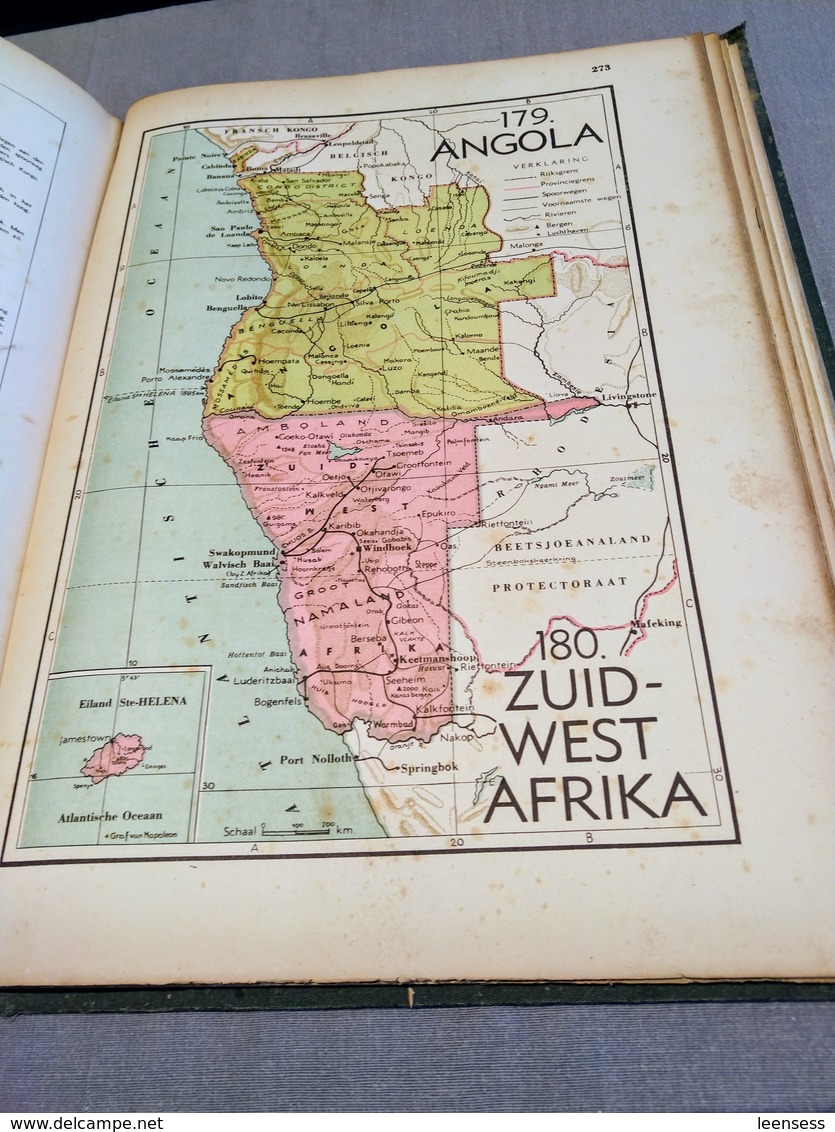 Patria's Wereldatlas, Uitgave "De Dag" Antwerpen, 1939 - Géographie