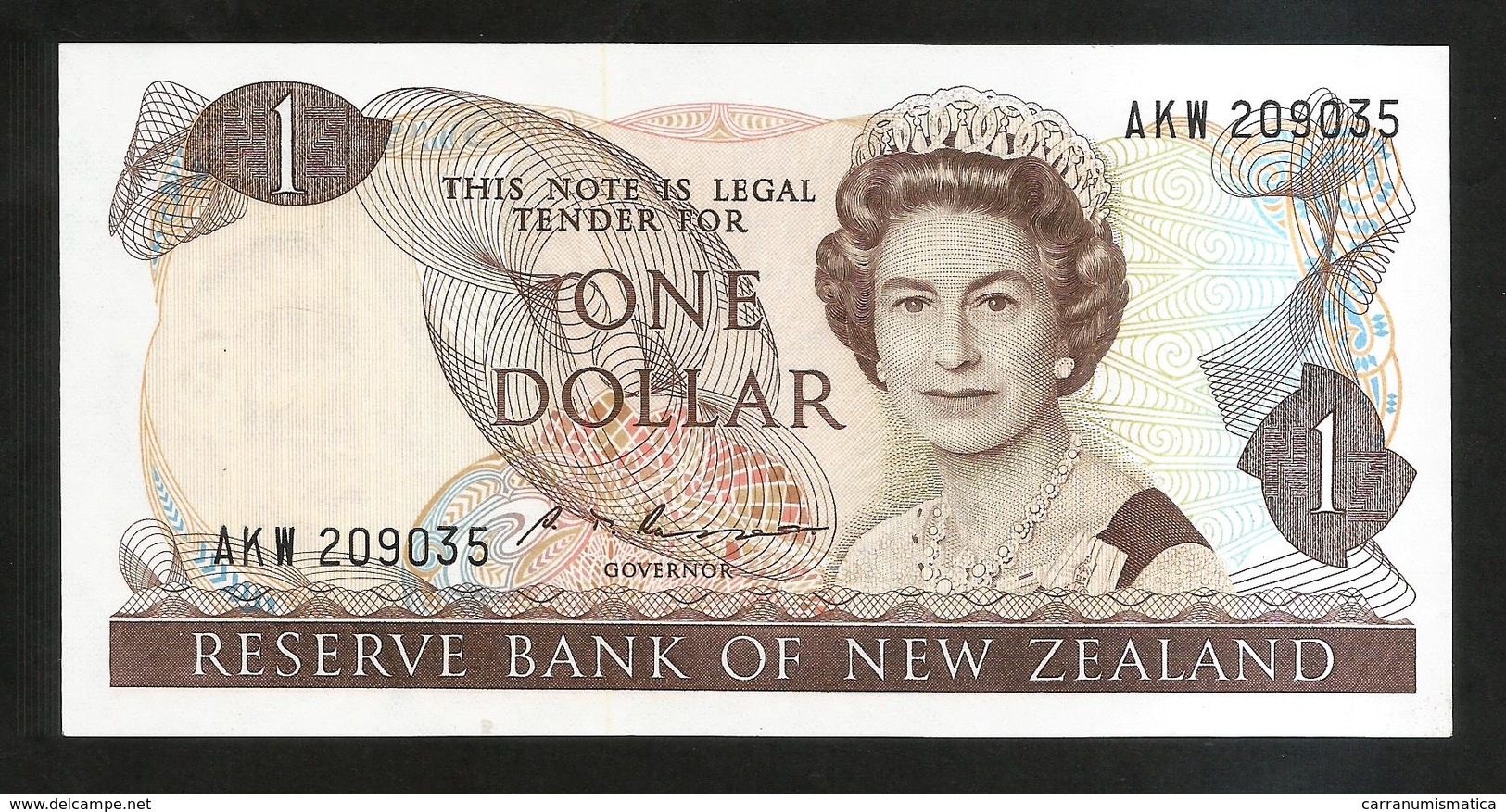 NEW ZEALAND - THE RESERVE BANK Of NEW ZEALAND - ONE DOLLAR / Queen Elizabeth II - Nuova Zelanda