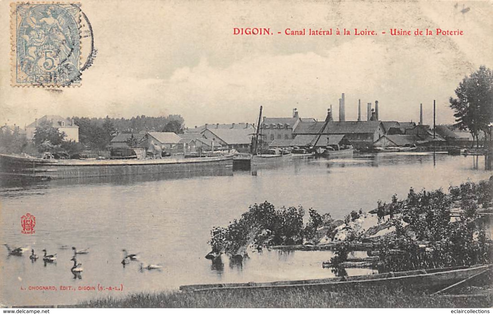 Digoin          71      Canal Latéral A La Loire  Usine De La Poterie         Voir Scan) - Digoin