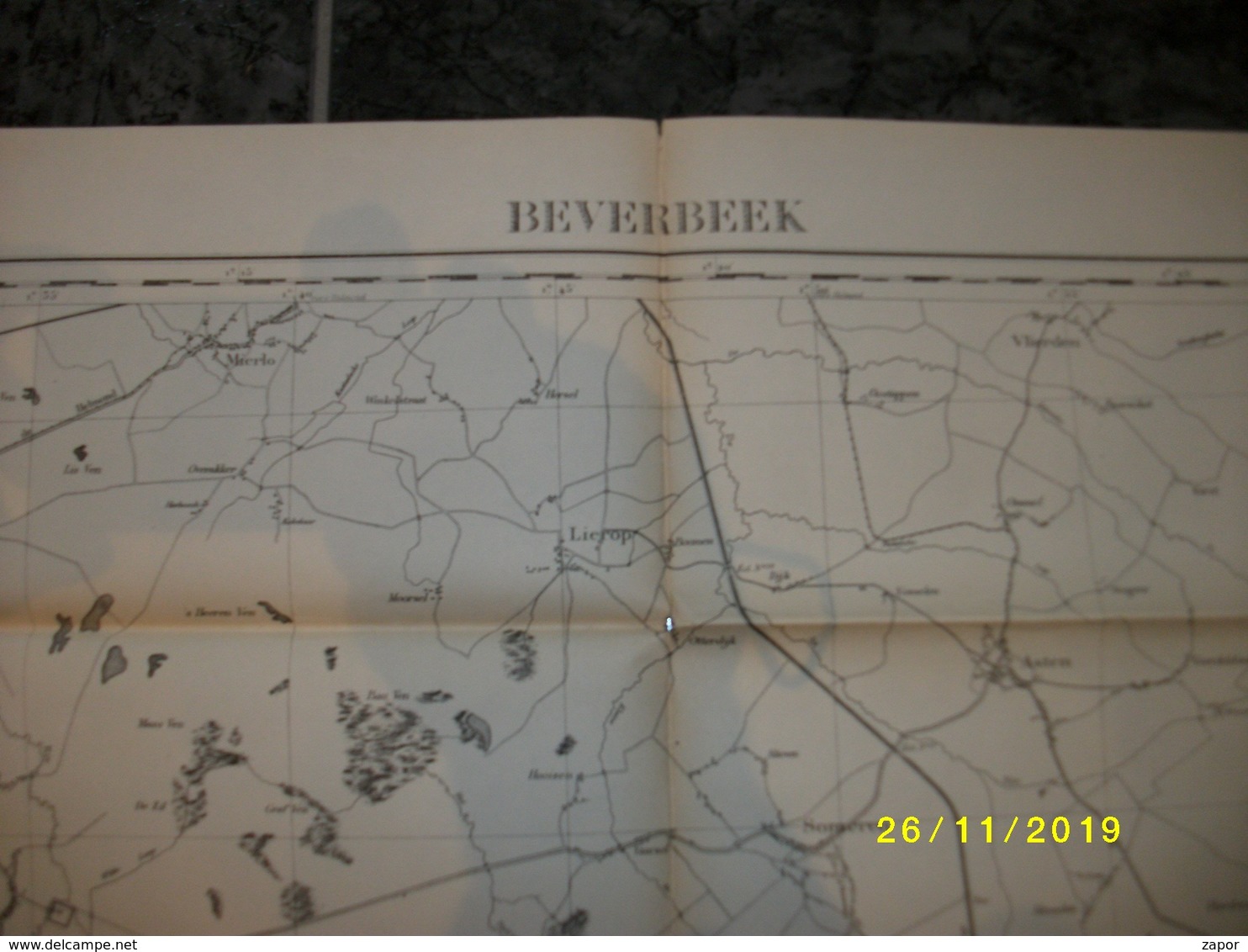 Topografische / Stafkaart Van Beverbeek (Budel - Valkenswaard - Heeze - Geldrop - Lierop - Asten - Nederweert) - Cartes Topographiques