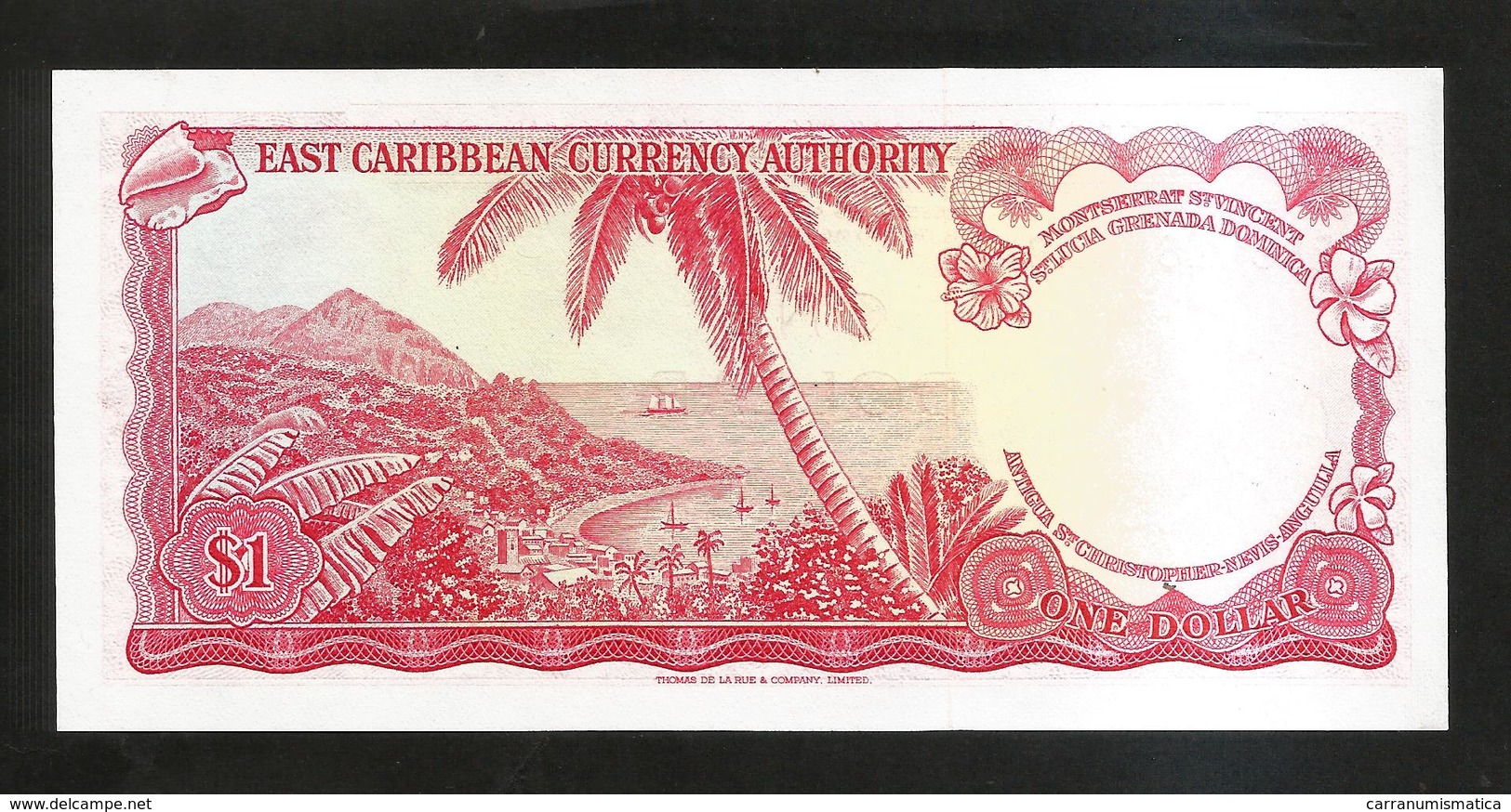 CARAIBI - EAST CARIBBEAN CURRENCY AUTHORITY - ONE DOLLAR  / Queen Elizabeth II - Caribes Orientales