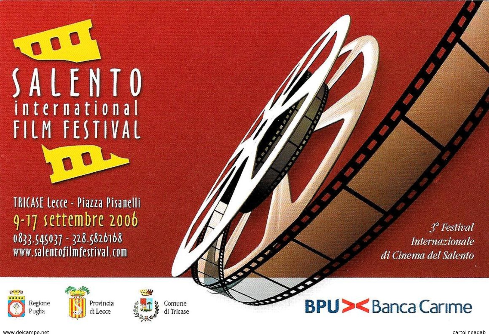 [MD4038] CPM - CINEMA - SALENTO INTERNATIONAL FILM FESTIVAL 2006 - TRICASE LECCE - PERFETTA - NV - Altri & Non Classificati