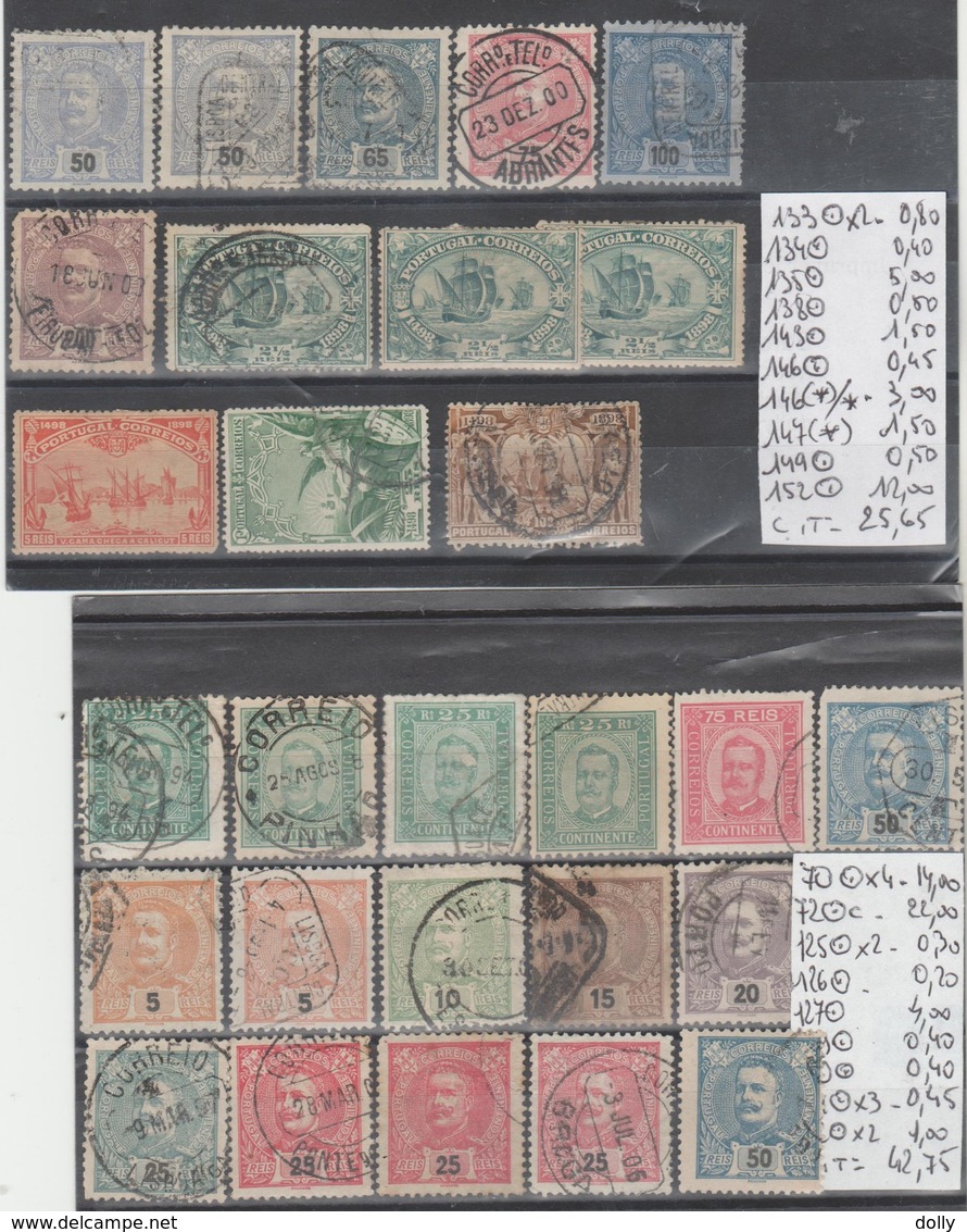 TIMBRE DU PORTUGAL NEUF** MNH (*) / ° / 1870-80 Nr VOIR SUR PAPIER AVEC TIMBRES COTE 242.30  € - Unused Stamps