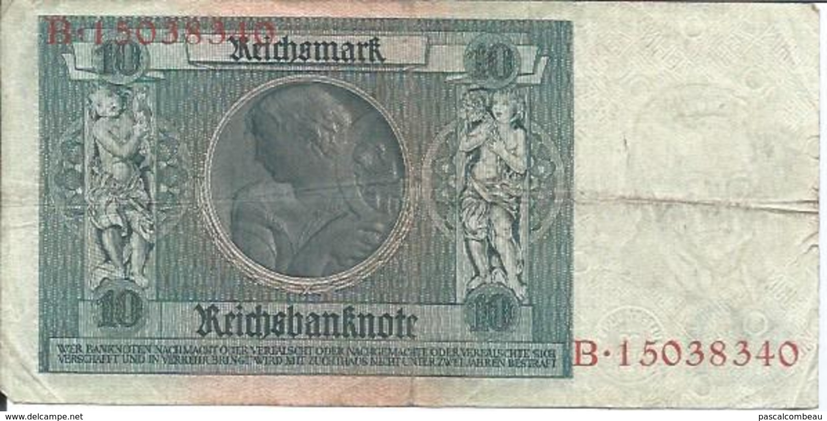 BILLET DE 10 RENTENMARK - BANKNOTE  ZEHNRENTENMARK - 10 Rentenmark