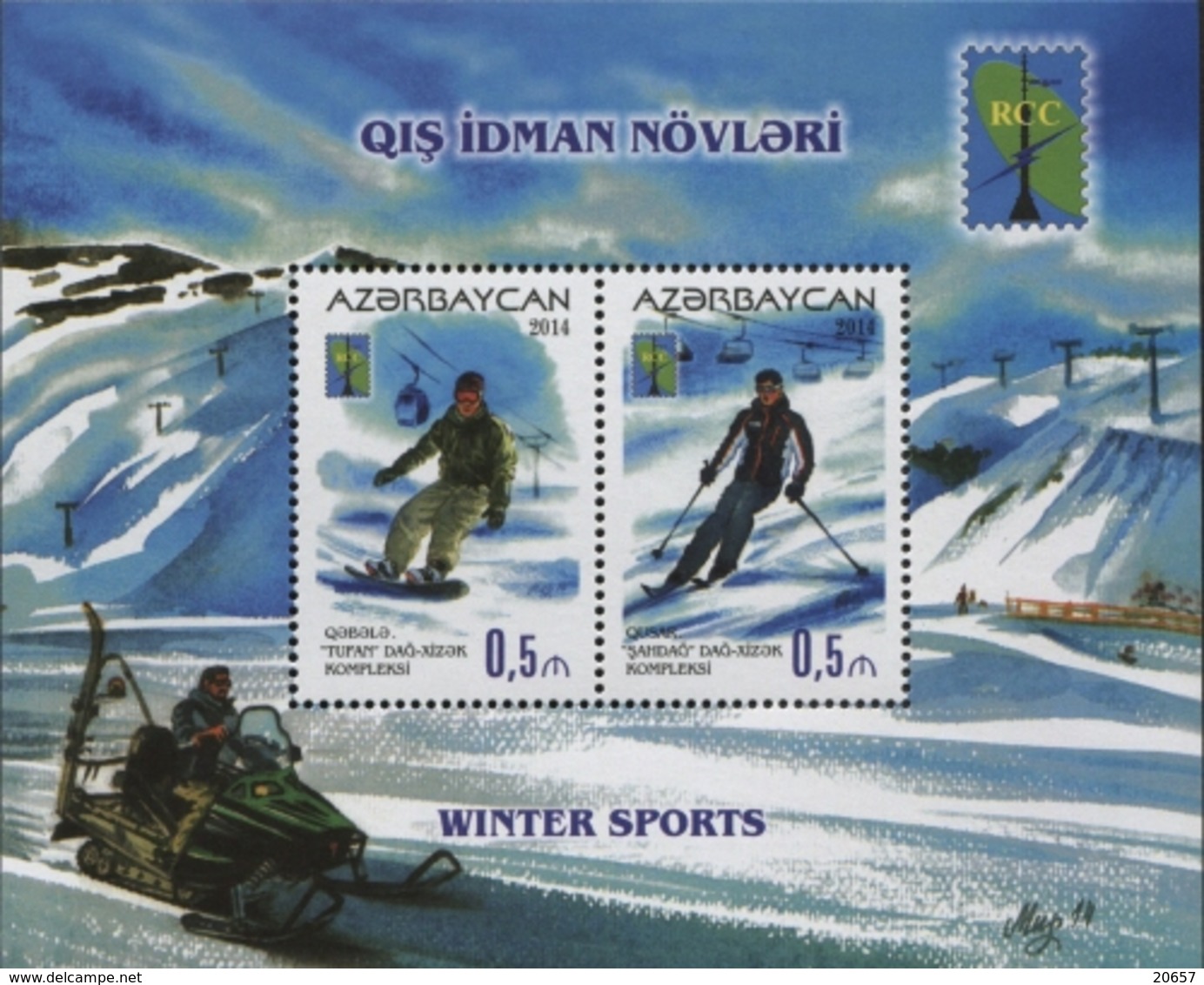 Azerbaïdjan Azerbaycan Bf 127 Ski , Snowboard - Wintersport (Sonstige)