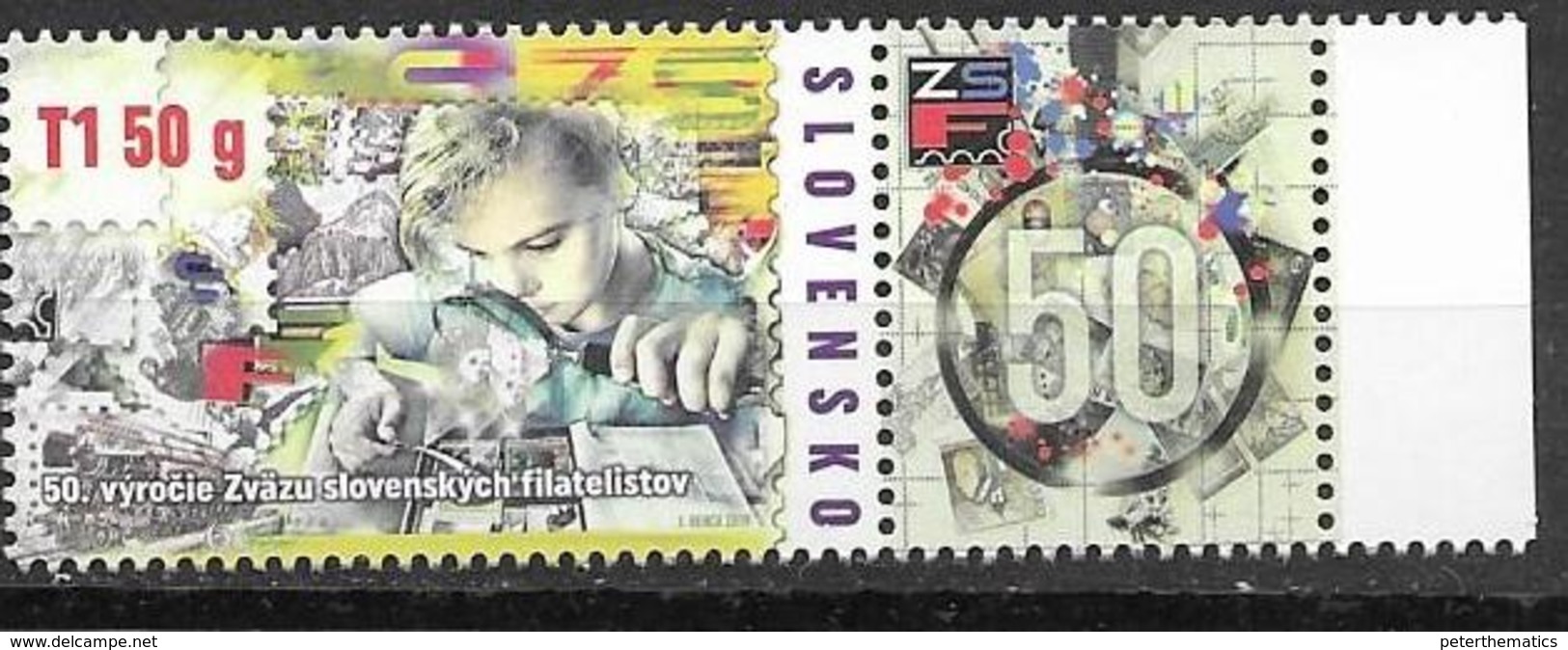 SLOVAKIA, 2019, MNH, SLOVAK PHILATELISTS, TRAINS, 1v+TAB - Other & Unclassified