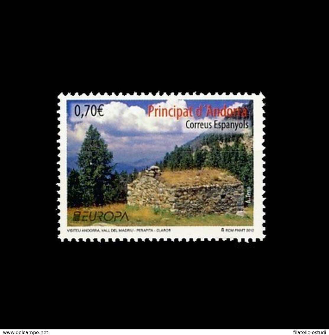 Andorra Española 393  2012 Europa Naturaleza Valle Del Madriu MNH - Altri & Non Classificati