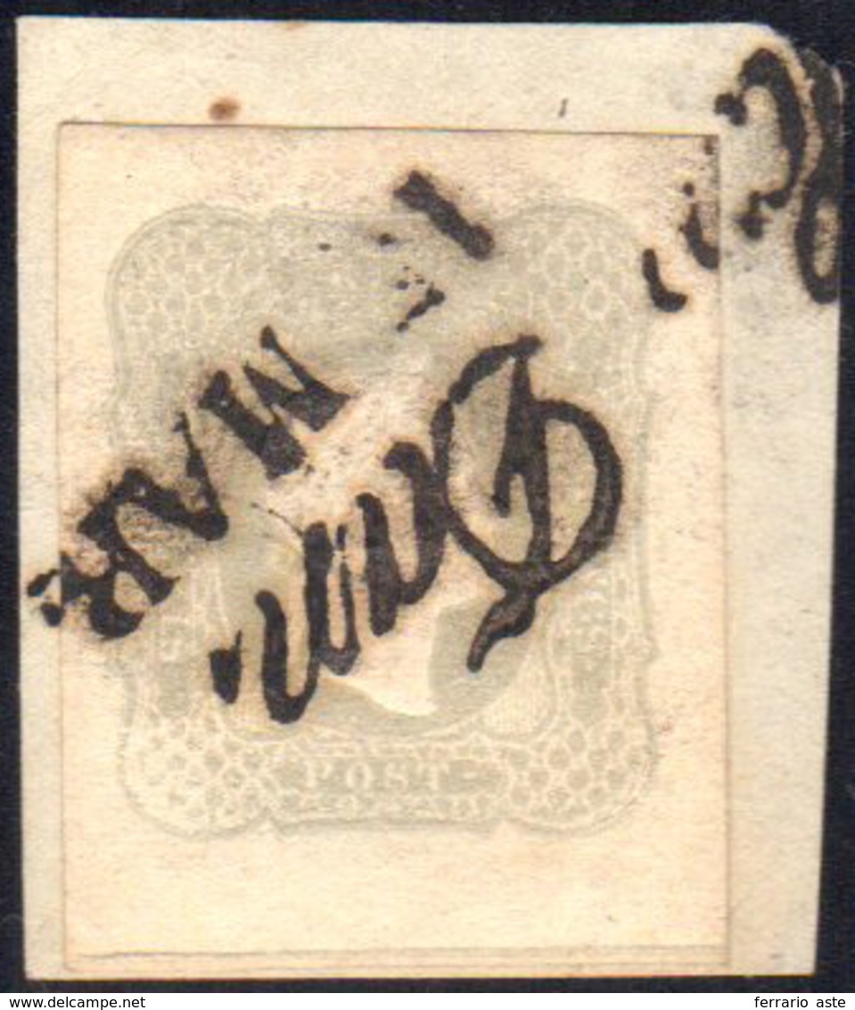 1861 - 1,05 S. Grigio Chiaro (10), Perfetto, Usato Su Frammento A San Daniele 15/3.... - Lombardo-Vénétie