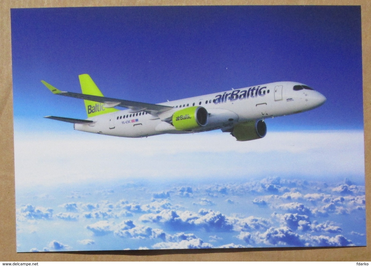 Air Baltic Airlines Airbus A220-300 Airplane AirBaltic Lettonia ISSUE - 1946-....: Era Moderna