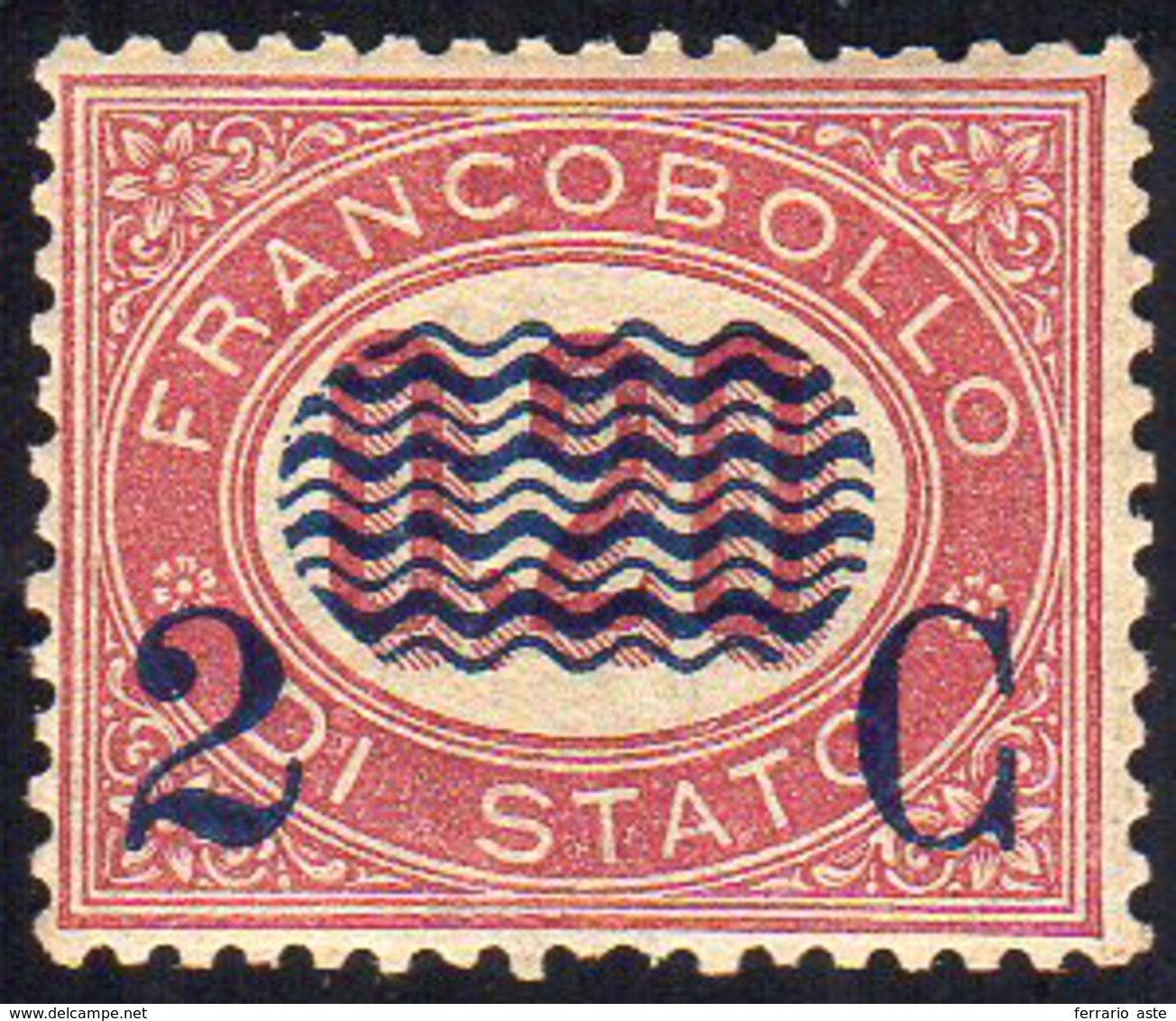 1878 - 2 Cent. Su 0,20 Lire Servizio Soprastampati (31), Buona/ottima Centratura, Gomma Originale, P... - Other & Unclassified