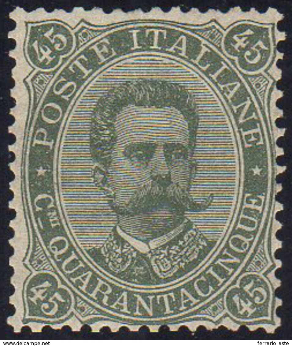 1889 - 45 Cent. Umberto I (46), Discreta Centratura, Gomma Originale, Impercettibile Traccia Di Ling... - Other & Unclassified